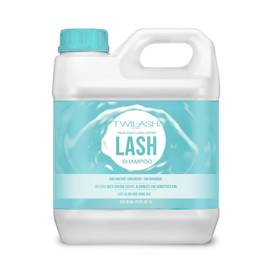 Lash Shampoo Bulk Upgraded Formula, Eyelash Cleanser for Extensions 2 Liters, Safe Makeup Remover, Non-irritating or Burning Eyelid Foaming Cleanser for Professional Salon and Home Use