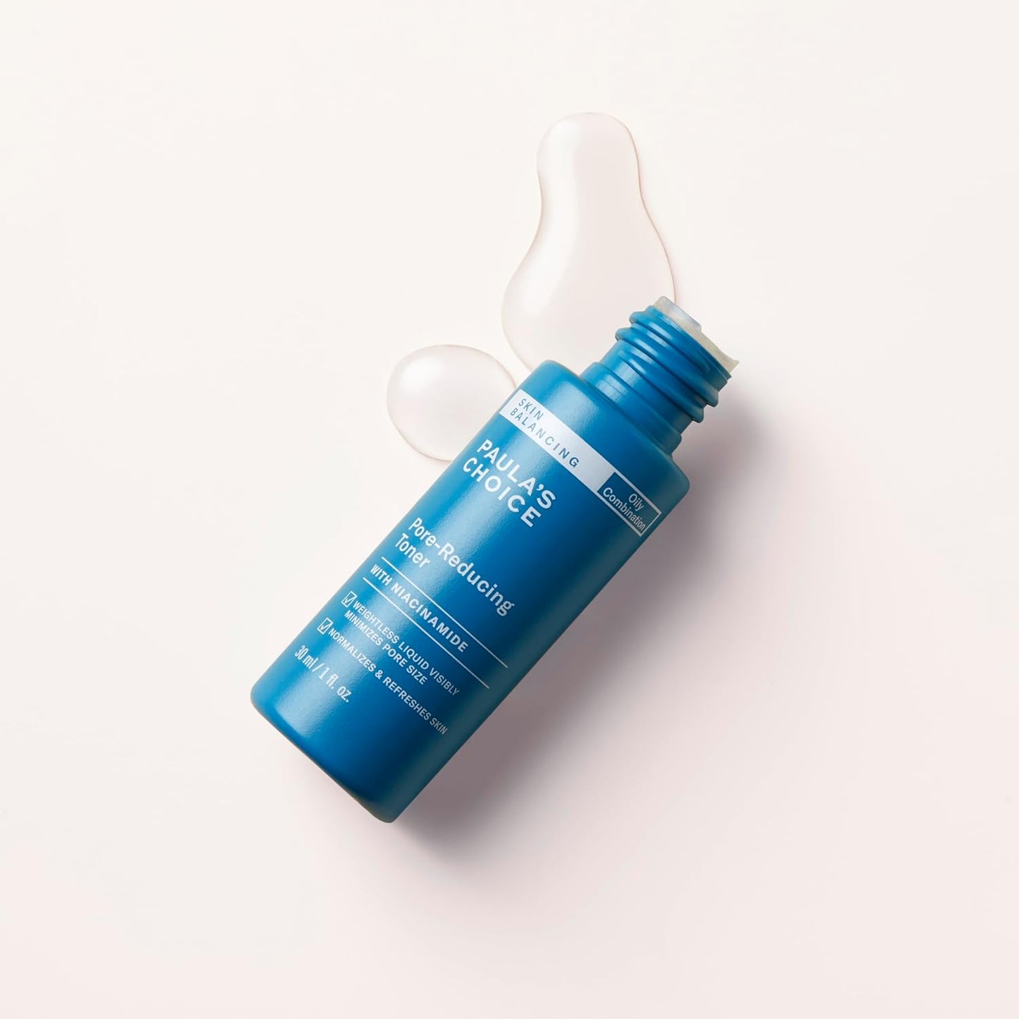 Paula's Choice SKIN BALANCING Pore-Reducing Face Toner for Combination and Oily Skin, Minimizes Large Pores, Controls Oil & Shine, Suitable for Acne-Prone Skin, Travel Size, 1 Fl Oz Bottle