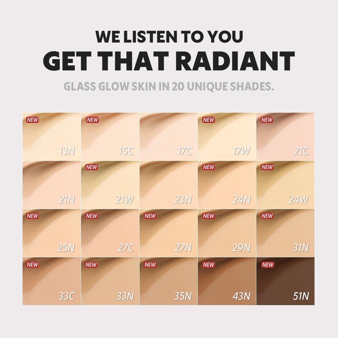 [*Mini Size*] TIRTIR Aura Glow Silver Cushion | Korean Cushion Foundation, (#21W Natural Ivory, 0.15 Fl Oz)