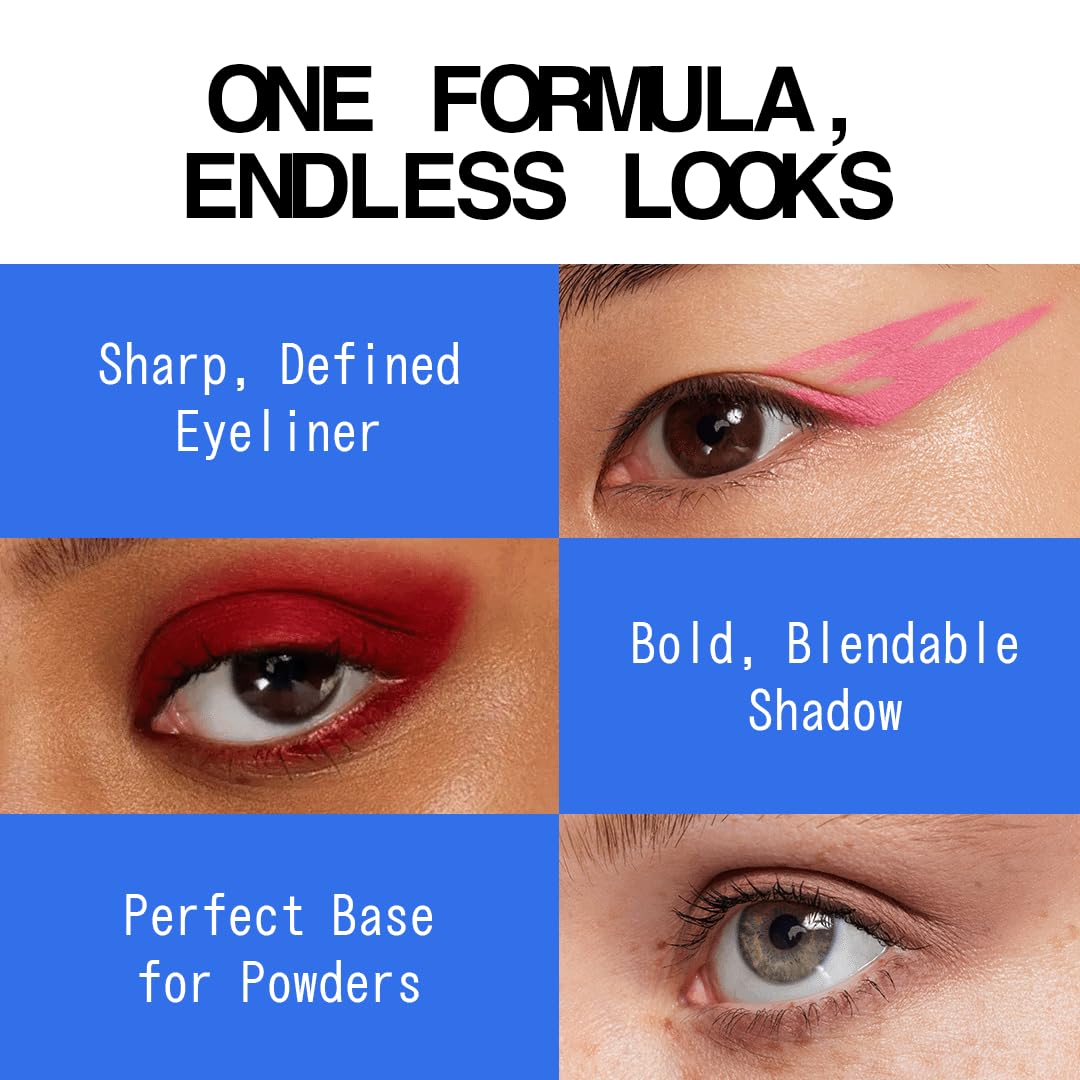 about-face Matte Fluid Eye Paint Sweet Disposition – High-Pigment Liquid Eyeshadow, Long-Lasting, No-Budge Matte Finish, Vegan & Cruelty-Free (Cornflower Blue)