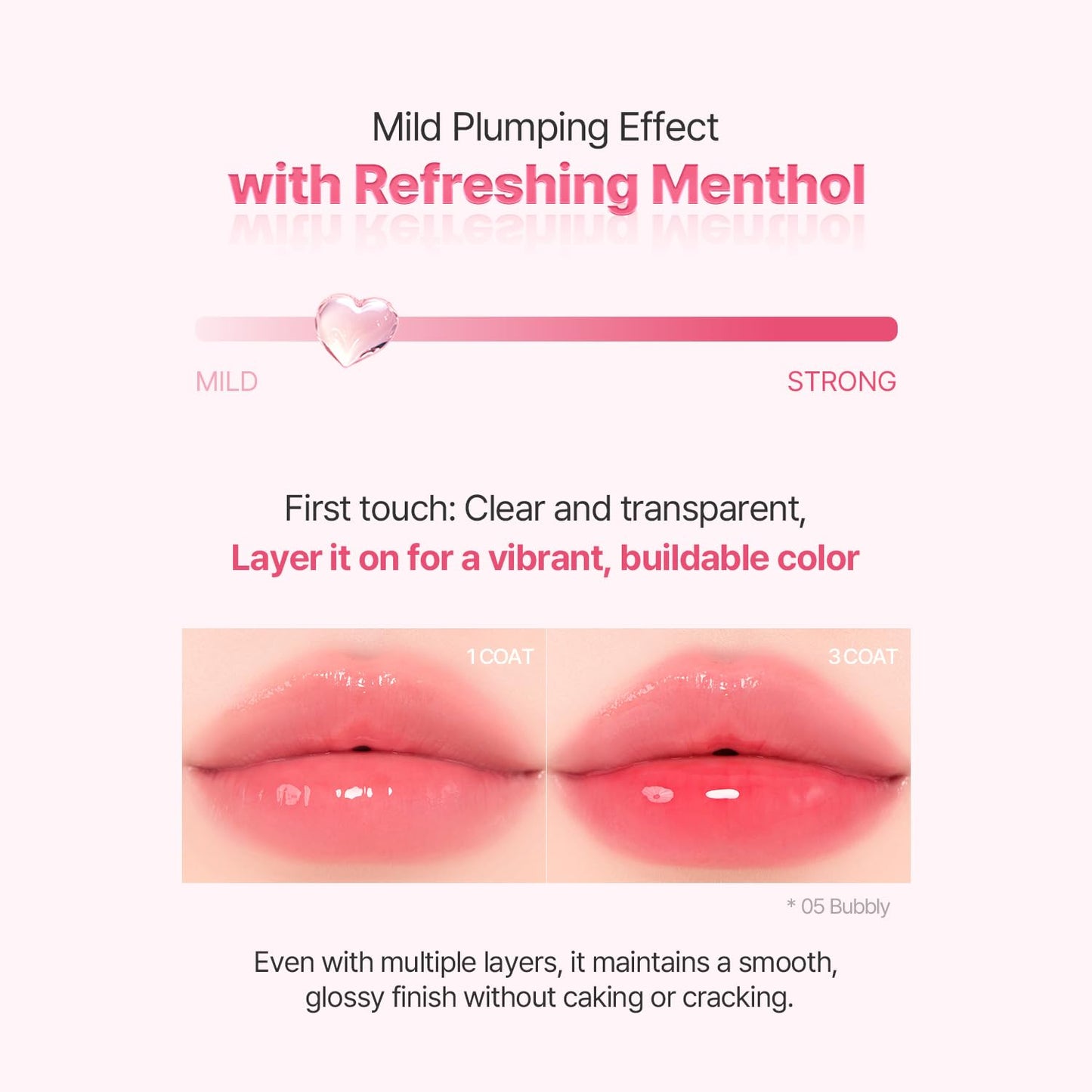 2aN Glaze Bouncing Tint – Lightweight, Moisturizing Lip Tint with High-Shine Finish, Smooth, Light Plumping, Comfortable Wear, Korean Makeup (Peach Chou, 0.16 oz)