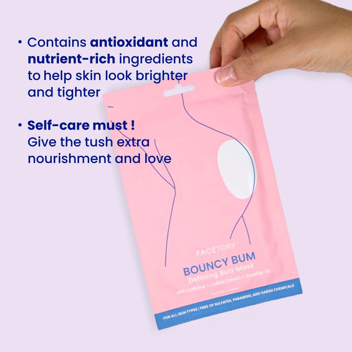 FACETORY Body Spa Sheet Mask Bundle Variety Pack of 6 with Korean Sheet Masks for Feet, Hands, and Butt - Softening, Hydrating, Nourishing, Moisturizing, for Dry, Cracked Skin