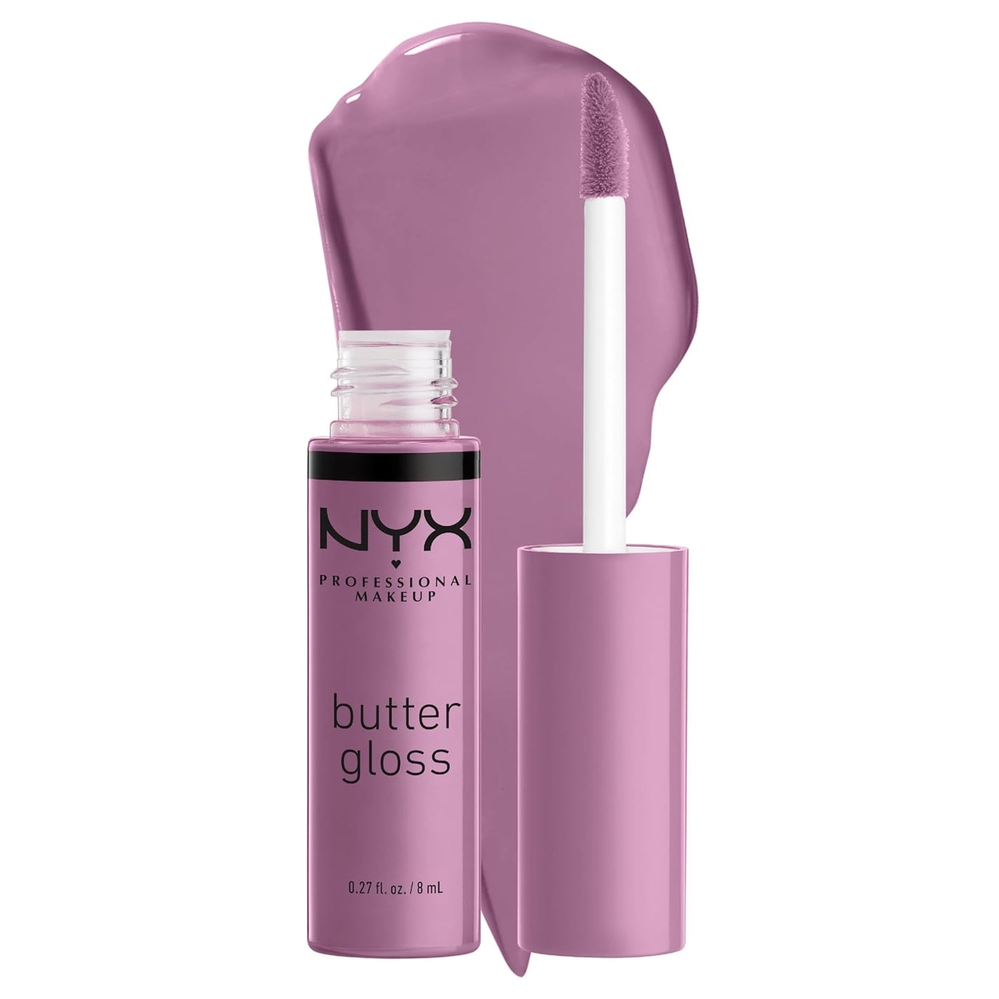 NYX PROFESSIONAL MAKEUP Butter Gloss, Non-Sticky Lip Gloss - Marshmallow (Muted Lilac)