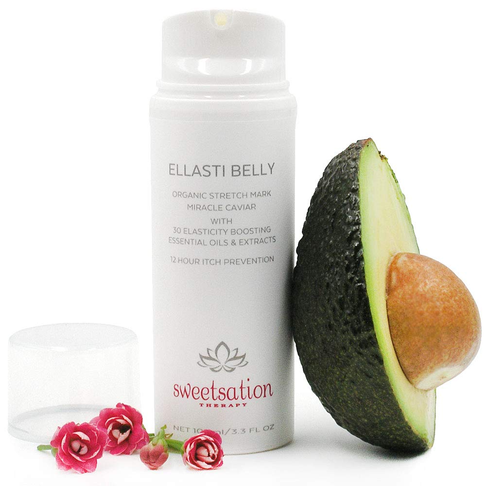 Ellasti Belly Organic Stretch Mark Miracle Caviar, 3.3oz Prevent stretch marks during pregnancy. Boost skin elasticity.