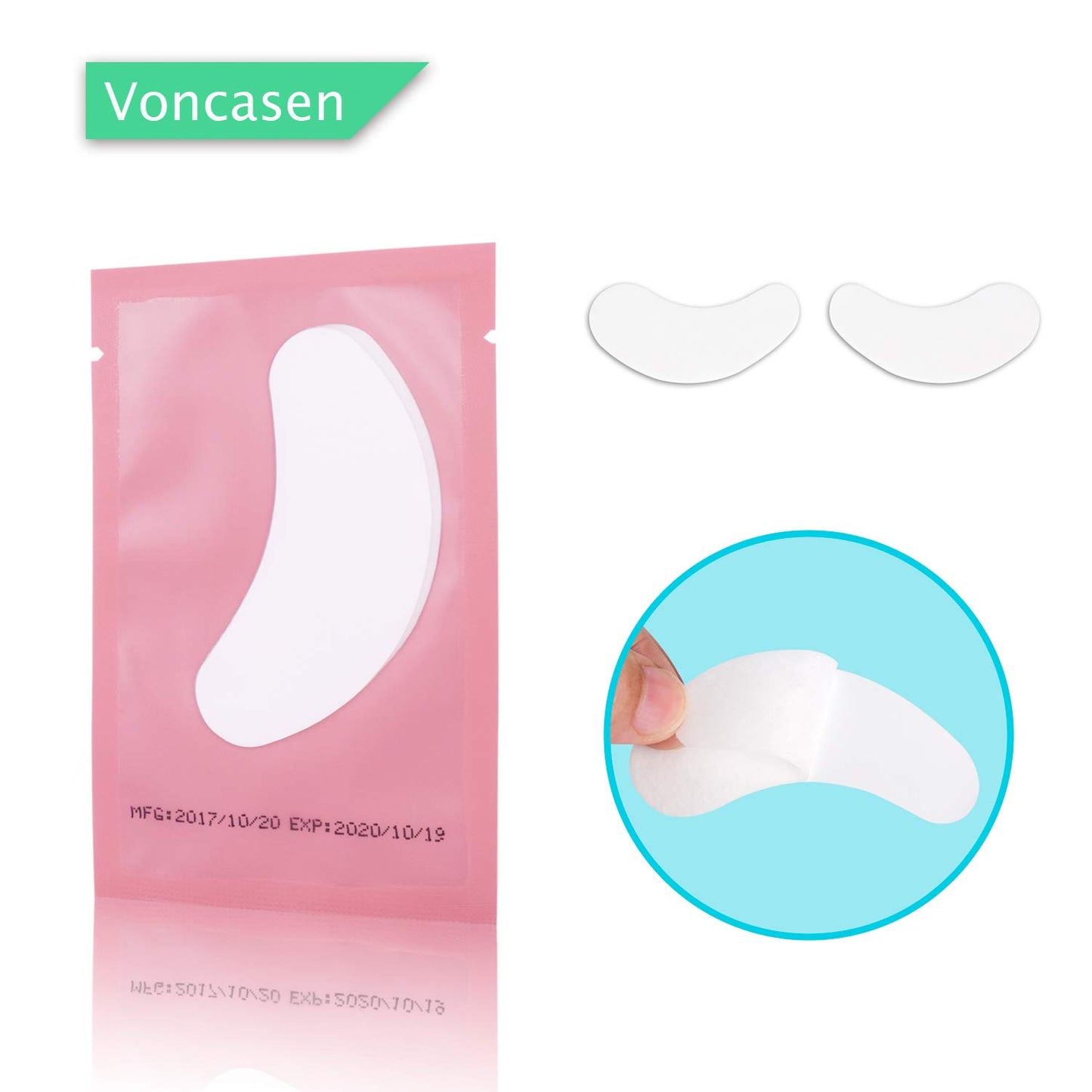 100 Pairs Set Gel pads for eyelash extensions, Comfy and Cool Under Eye Pads for Eyelash Extensions Eye Patches Beauty Tool