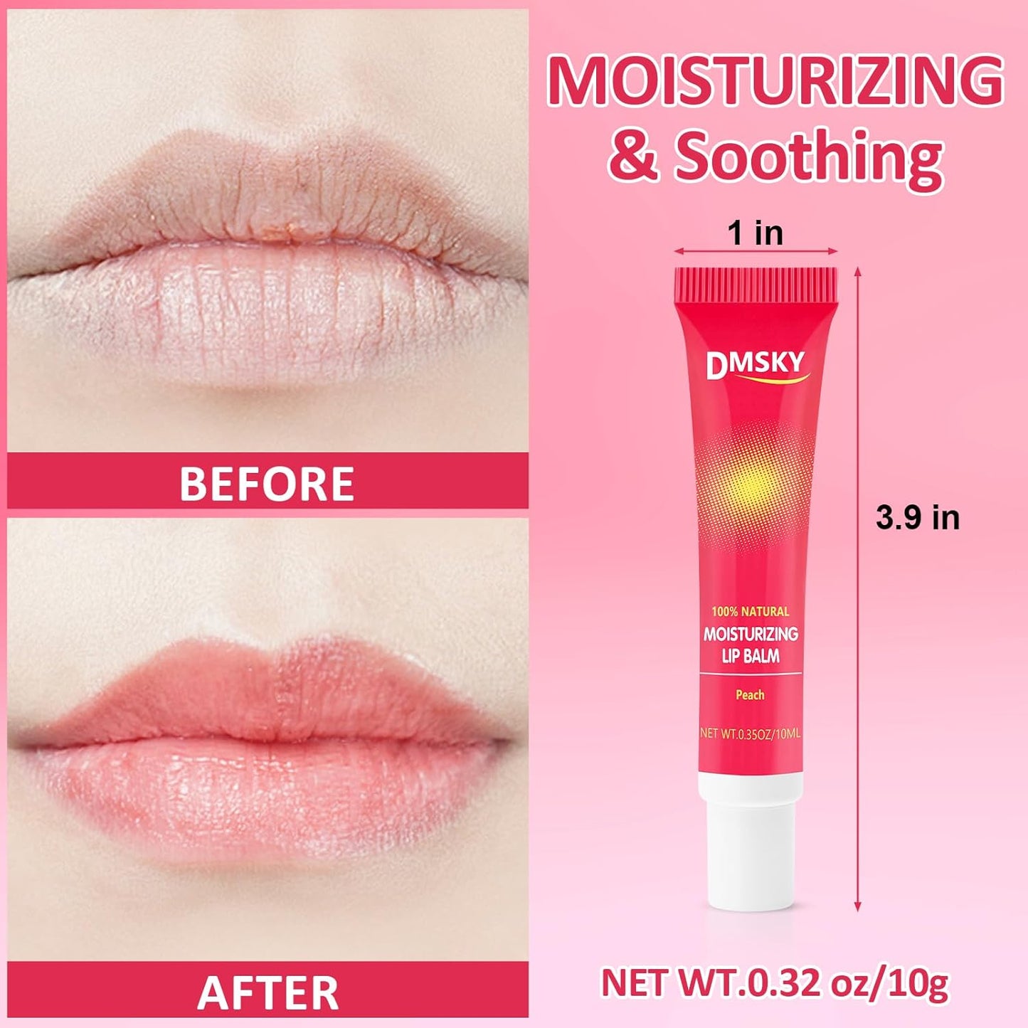 Dmsky Lip Gloss Bulk 12 Pack, Hydrating Squeeze Clear Lip Gloss Set with Shea Butter, Moisturizing High Shine Glossy Lip Oil for Dry Chapped Lips-12 Flavors