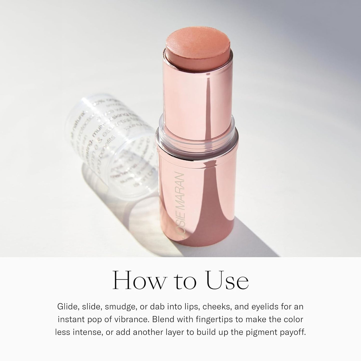 Josie Maran 3-Piece Color Makeup Kit - Argan Oil-Based Makeup Balm for Lips, Cheeks and Eyes, Hyaluronic Acid Lip Plumper & Argan Black Mascara (3 Piece Set)