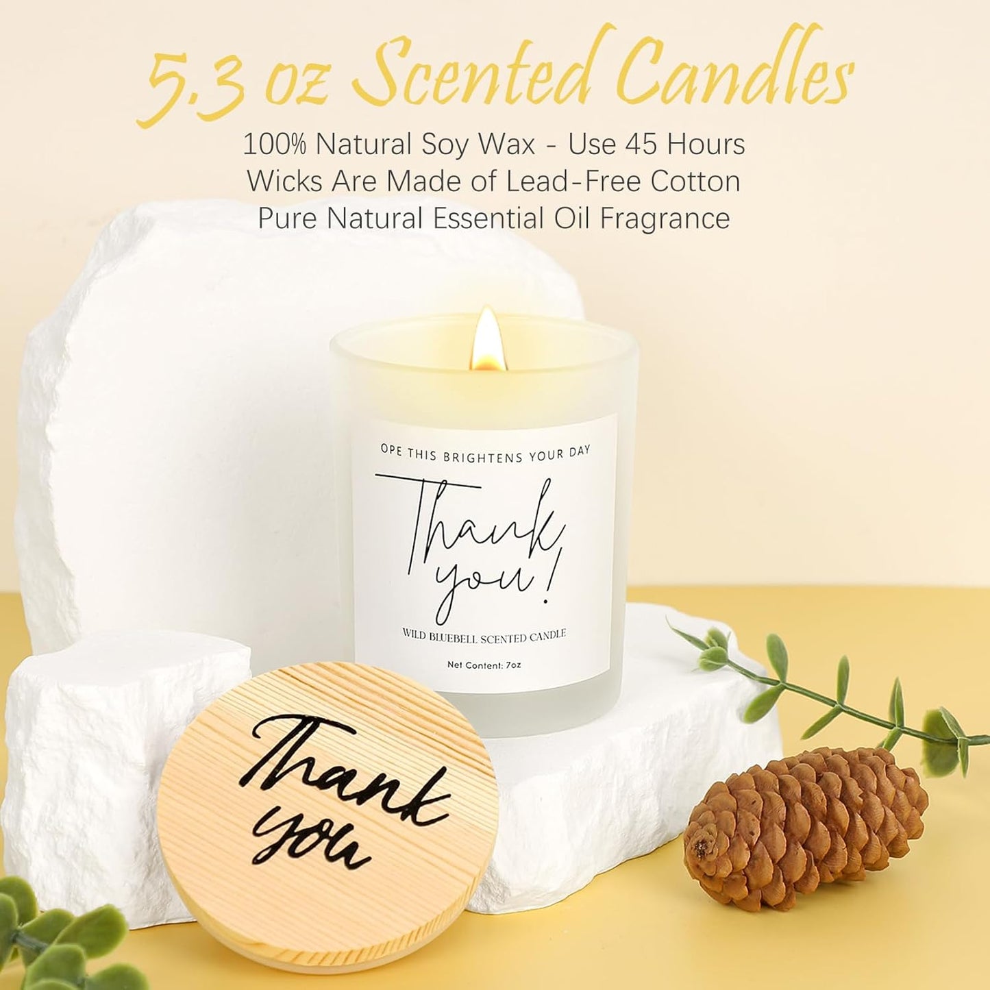 Thank You Gifts for Women, 8pcs Employee Appreciation Gifts Baskets for Women Thank You Farewell Gifts for Coworkers Teacher Boss Hostess Secretary Nurse Mom Pastor- Best Spa Gratitude Box w/Candle
