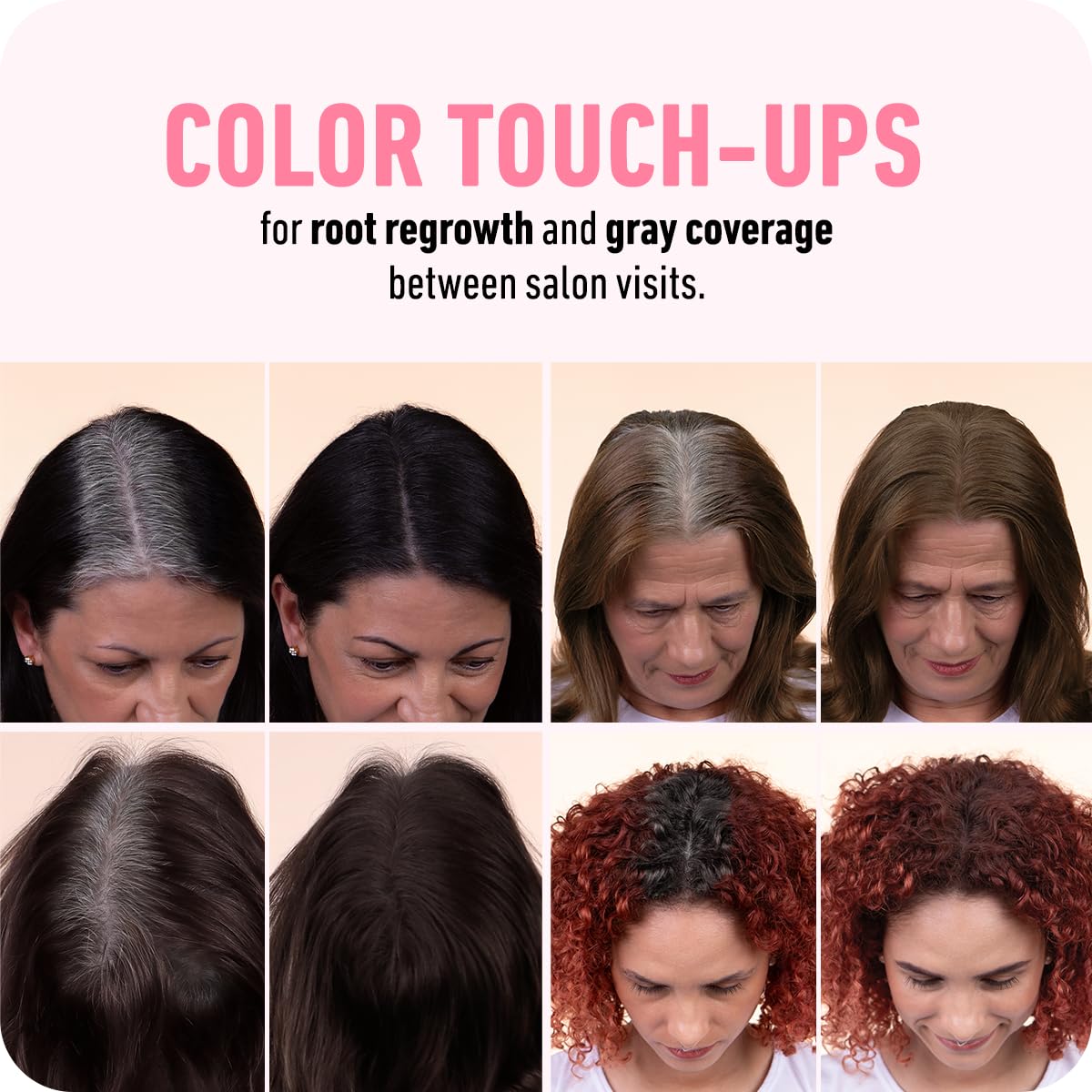 BOLDIFY Hairline Powder (LARGE, 10g) - Root Touch Up Hair Color for Gray Coverage - Bald Spot Concealing Hair Powder for Women & Men - 48-Hour Stain-Proof - Gray