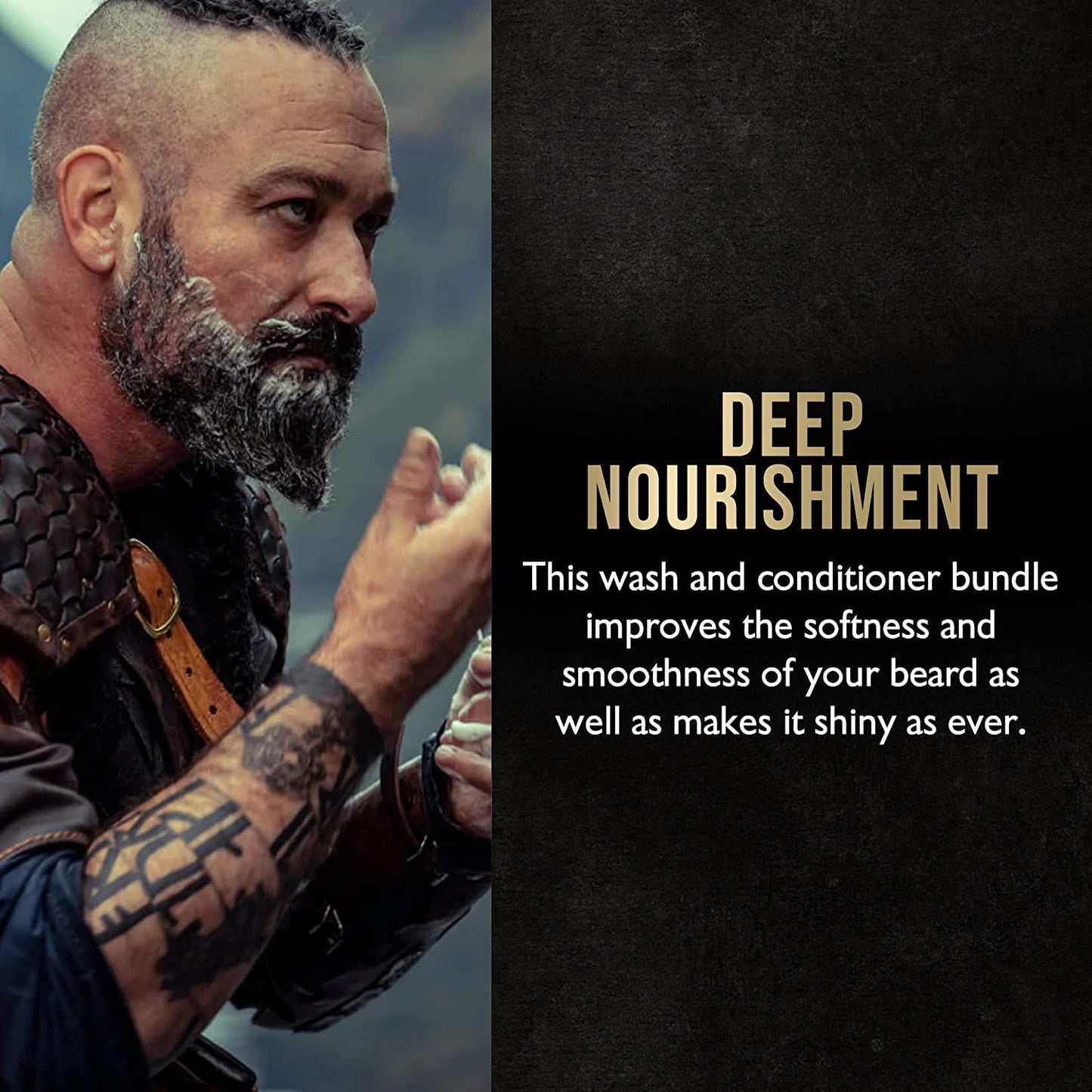 The Beard Struggle - Marksman's Beard Conditioner - Viking Storm, Silver Collection - Nourish, Softens, & Strengthens Beard - Radiance Beard Conditioner for Men (8 Fl oz)