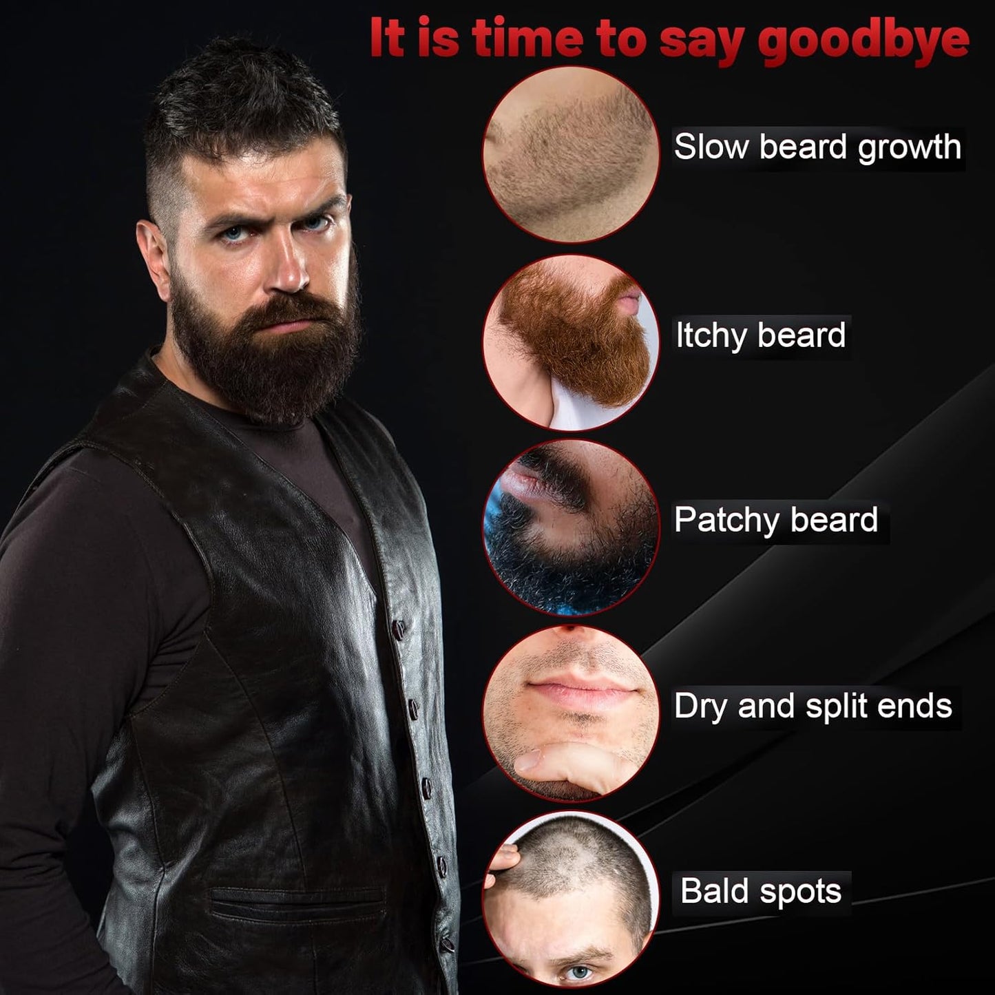 Beard Butter,Maximum Concentration Biotin,with Castor Oil and Argan & Jojoba Oils, Promotes Beard Growth, Styles, Strengthens & Softens Beards ,Unruly Beards While Relieving Itch,2 Ounce*2 (2 Pack)