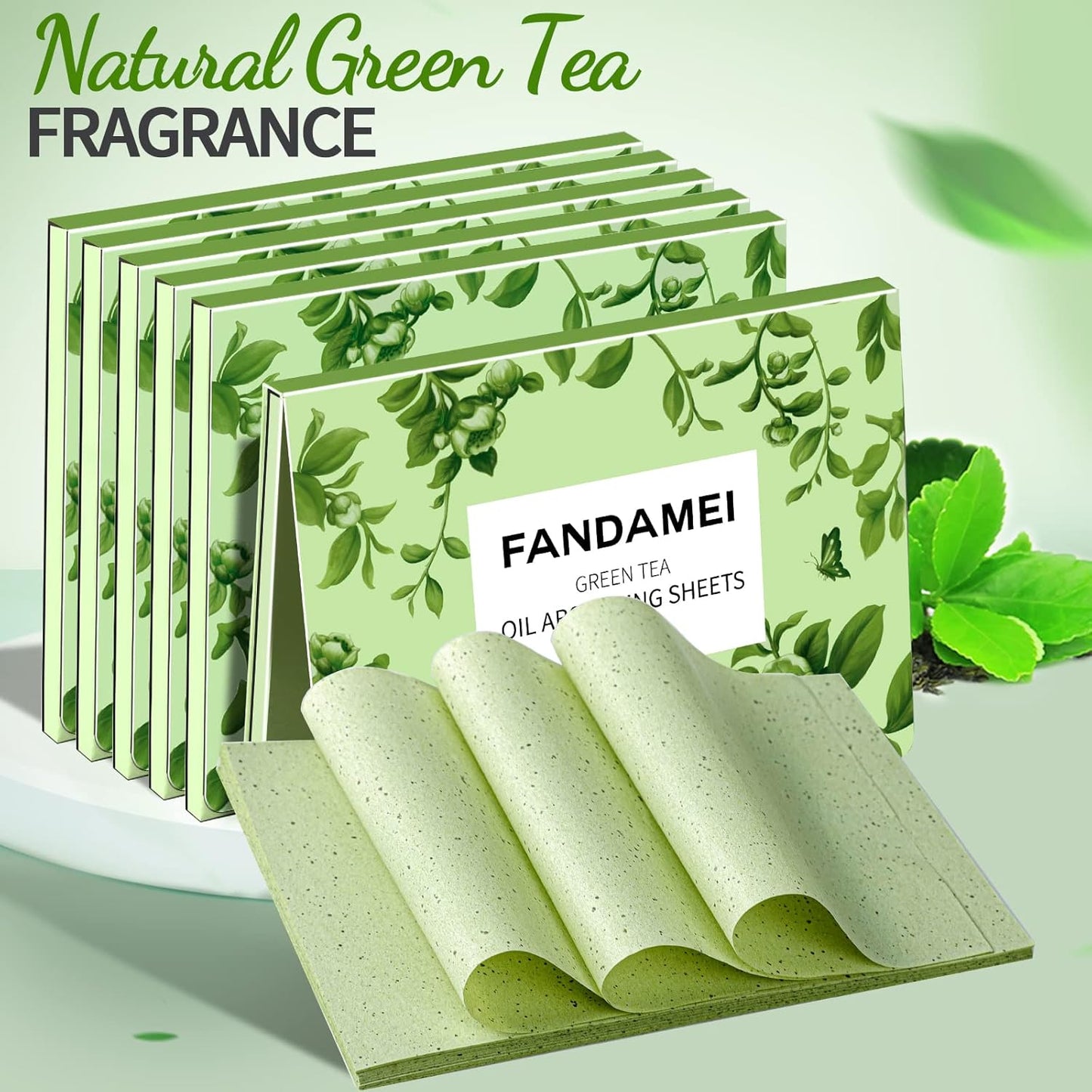 FANDAMEI Oil Blotting Sheets For Face, 600 Sheets Oil Blotting Papers For Face, Blotting Paper for Oily Skin, Oil Control Film, Oil Absorbing Sheets For Face, Oil Absorbing Tissues