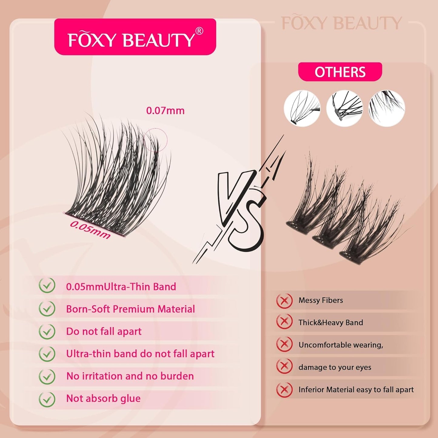 Diva Lash Clusters Kit - 432 Pieces Lash Clusters D Curl Lash Extension Kit Fluffy Lash Clusters Kit WideSpan Individual Lashes 12-20mm Eyelash Clusters, Eyelash Extension Kit With Bond and Seal