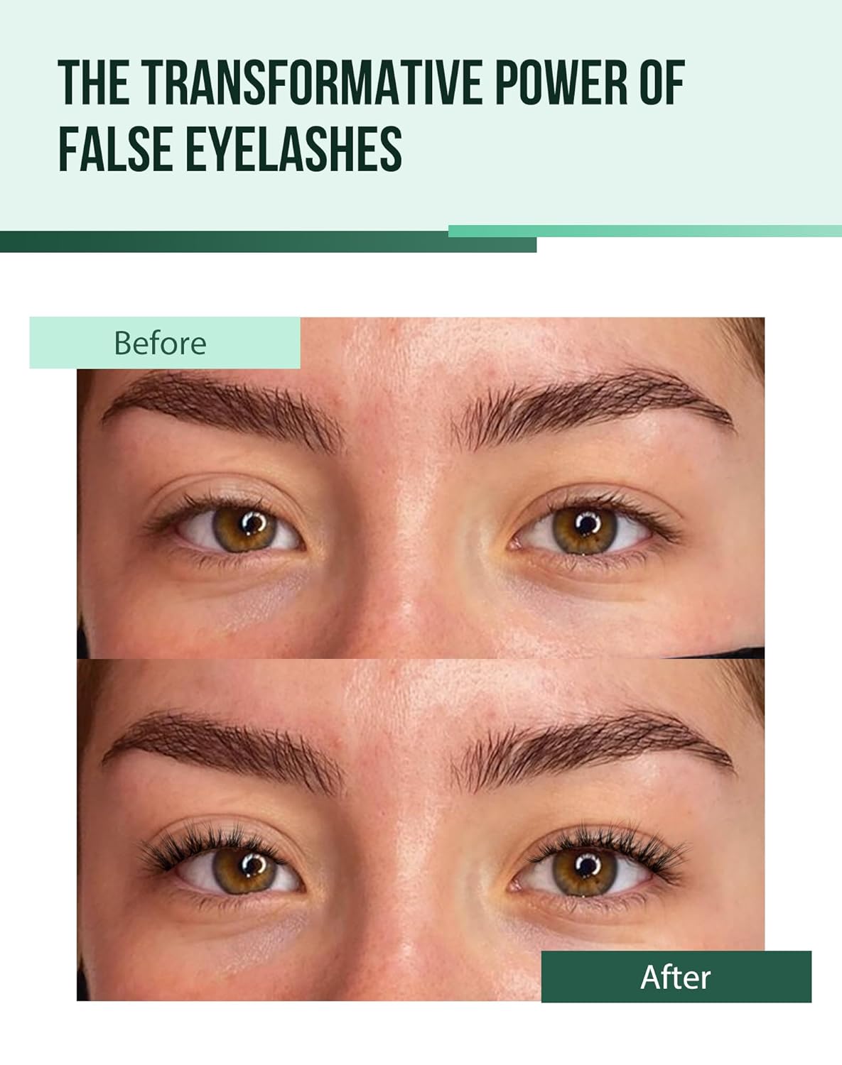 Cat Eye Lashes Natural Lashes Wispy False Eyelashes Fox Eye Lashes Natural Look False Lashes Pack 15MM 7 Pairs