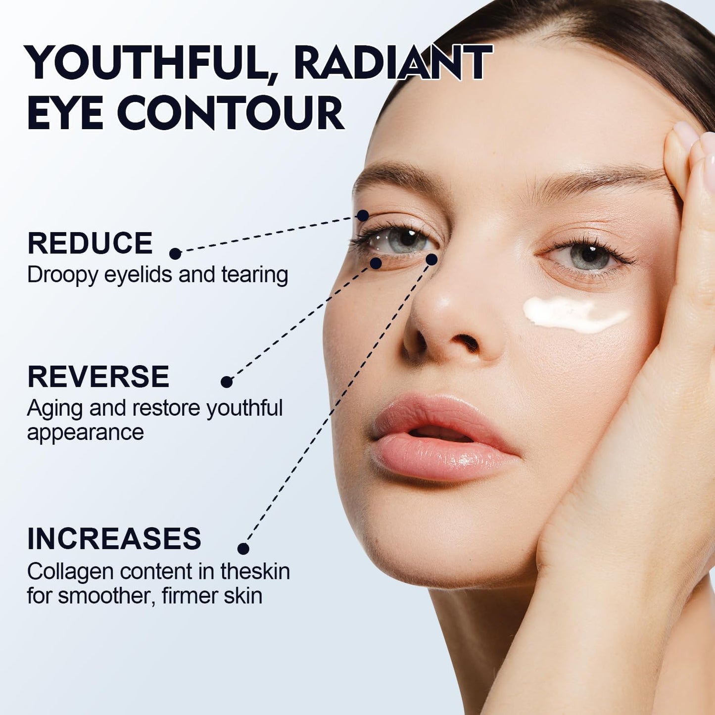 Berbax Eye Cream, Temporary Eye Tightener, Eye Tightener Cream, Nuclei Firm Under Eye Firming(2 * 30 ML)