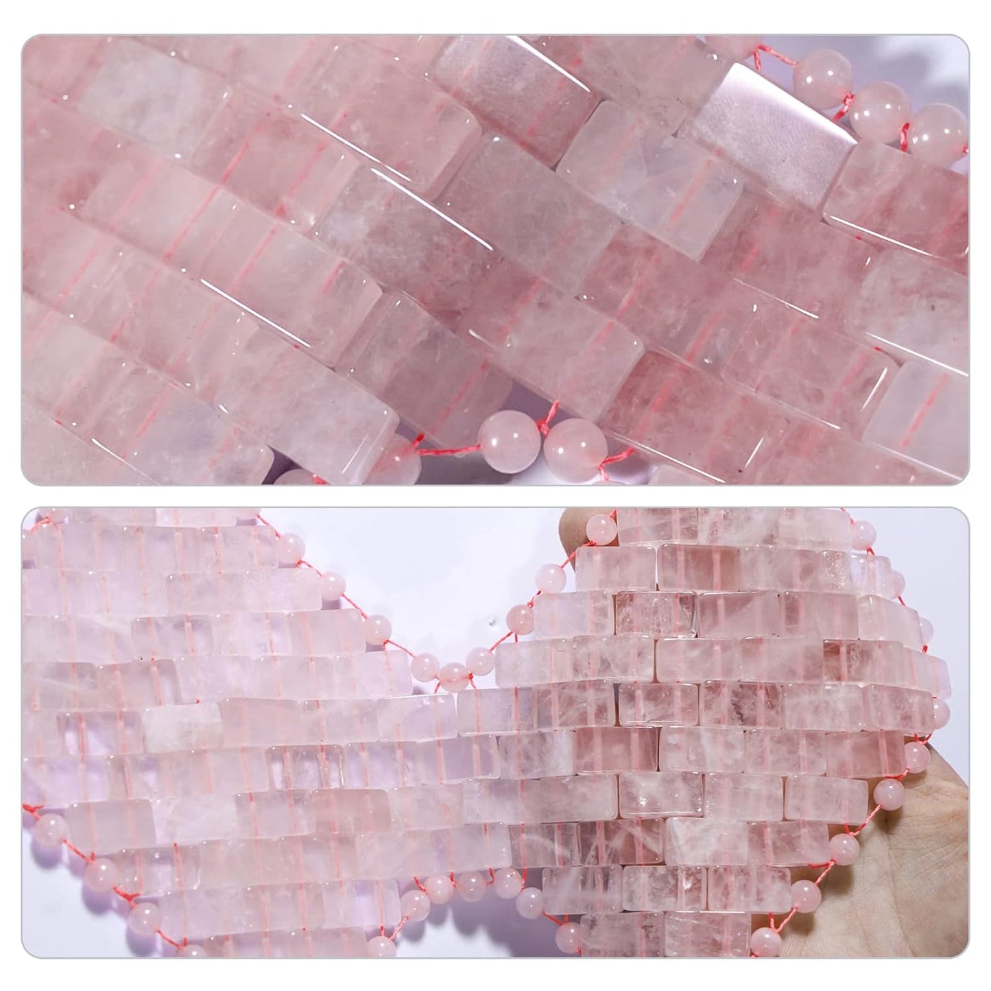 Quartz Eye Mask, Rose Jade Eye Mask Natural Crystal Sleep Mask, Eliminate Wrinkles Puffiness Headache and Migraine Relief Mask (#1-rose quartz)