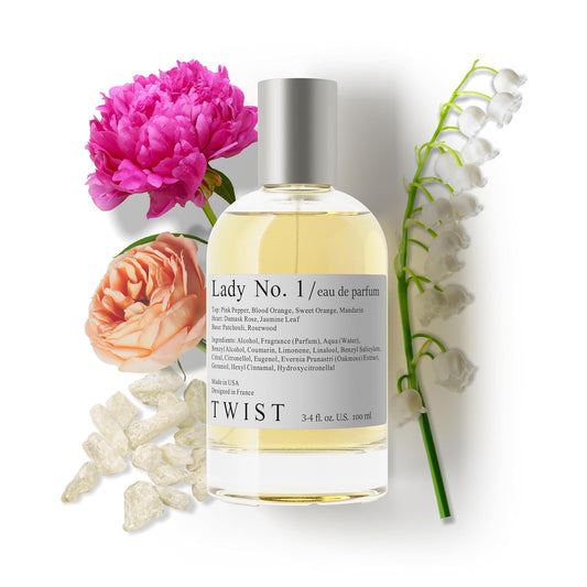 Twist - Lady No. 1 - Eau De Parfum Inspired by Miss Dio., Long-Lasting Perfume For Women, Paraben Free, Vegan, Clean Ingredients, Fragrance - Spray 100 ml | 3.4 fl. oz.