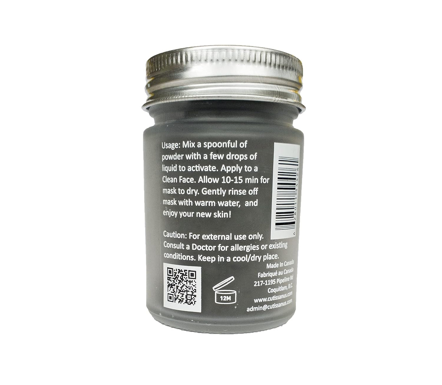 100% Natural Acne Prone Skin Clay Mask 60g All Clay & No Water