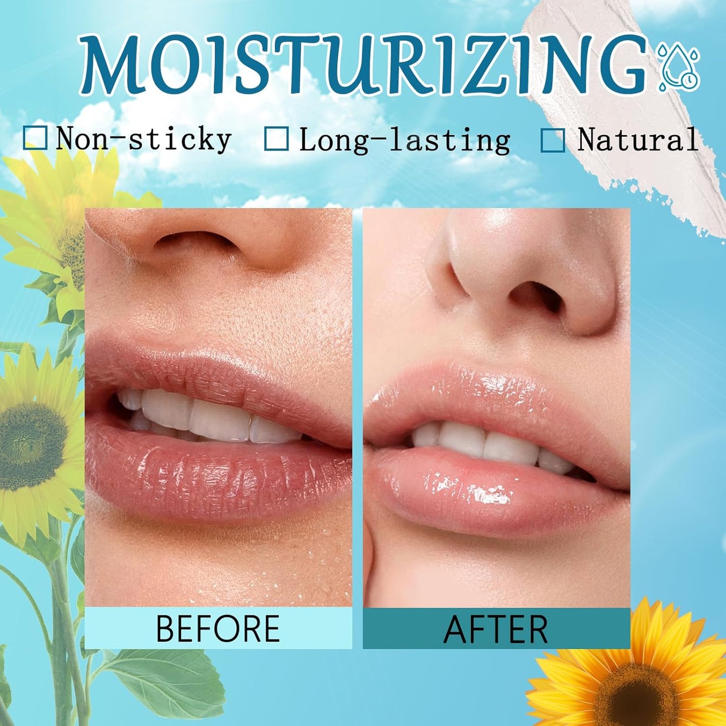 4pcs Lip Tint Hydrating, Moisturizing Lip Oil Balm, Long Lasting Waterproof Lip Gloss Non-Stick Cup Lipstick Set, Natural Ingredients Strong Moisturizing Lipstick