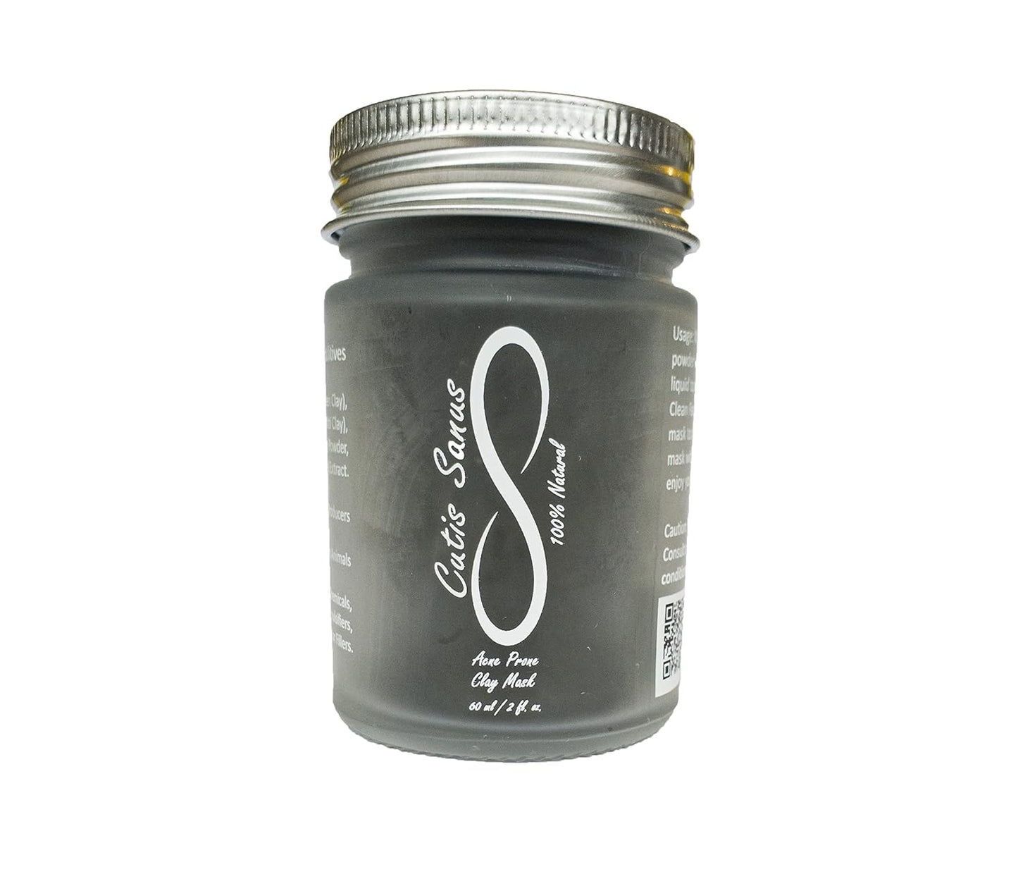 100% Natural Acne Prone Skin Clay Mask 120g All Clay & No Water