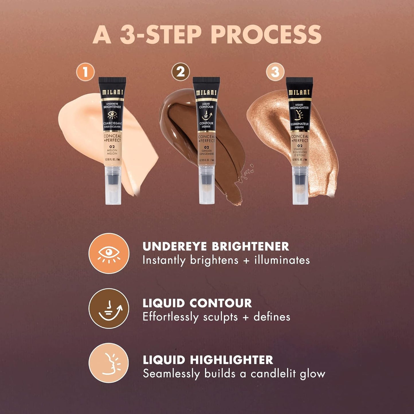 Milani Conceal + Perfect Liquid Contour for Added Definition, Face Lift Collection - Honey