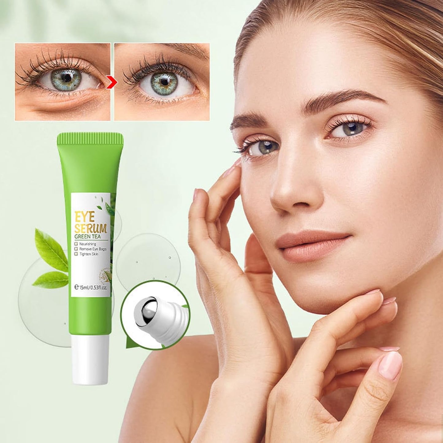 Skin Care Products Set, Green Tea Skin Care Sets, Women Gift Sets,Skin Care Routine Kit with Toner, Serum, Face Cream, Eye Cream Cleanser, Sleep Mask,Korean Beauty Products (SetD)