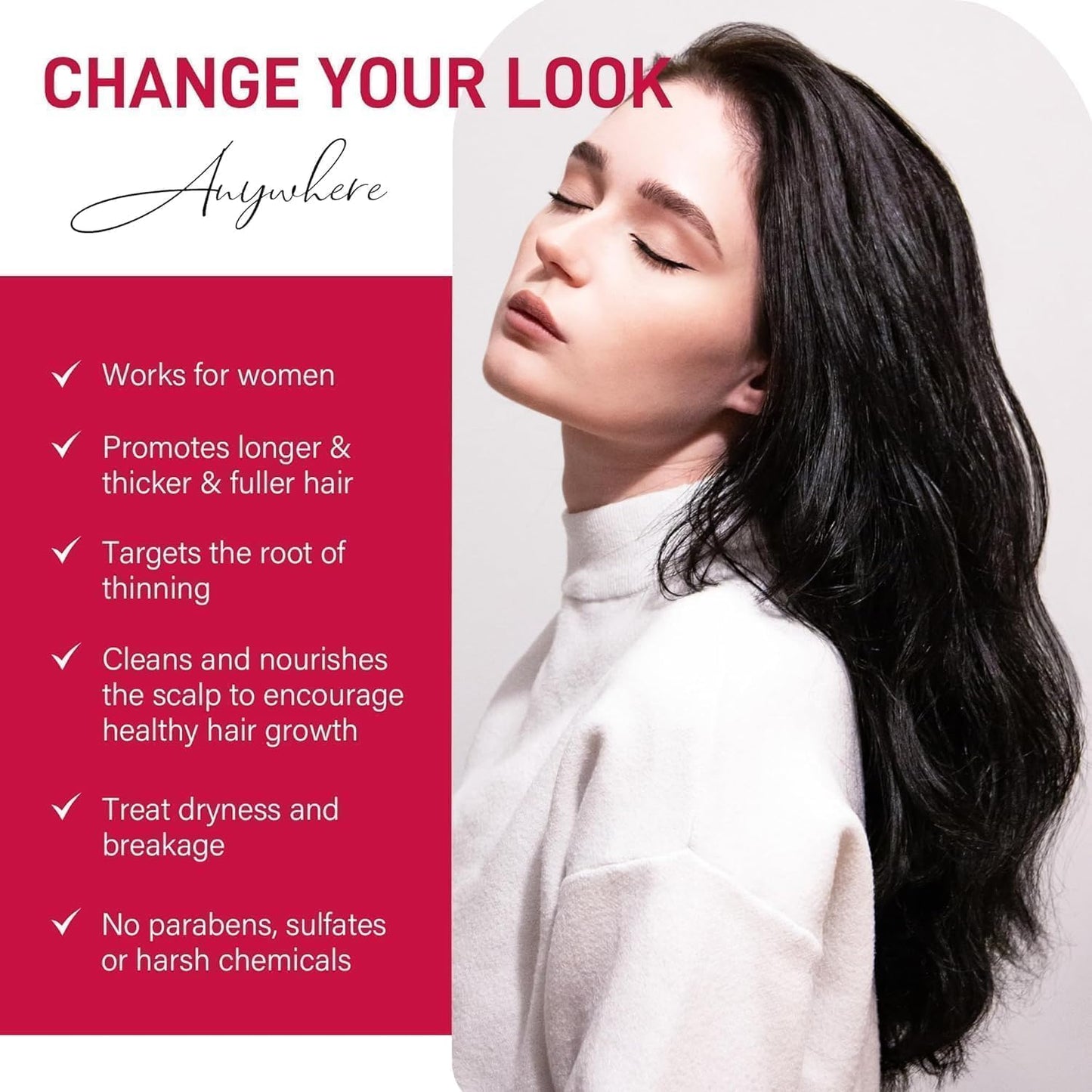 5% Minoxidil Foam for Women Hair Growth: Hair Regrowth Treatment for Women, Reduce Hair Thinning & Hair Loss, Nourish Scalp, Thicker & Fuller Hair, 2 x 60g (2-Month Supply)