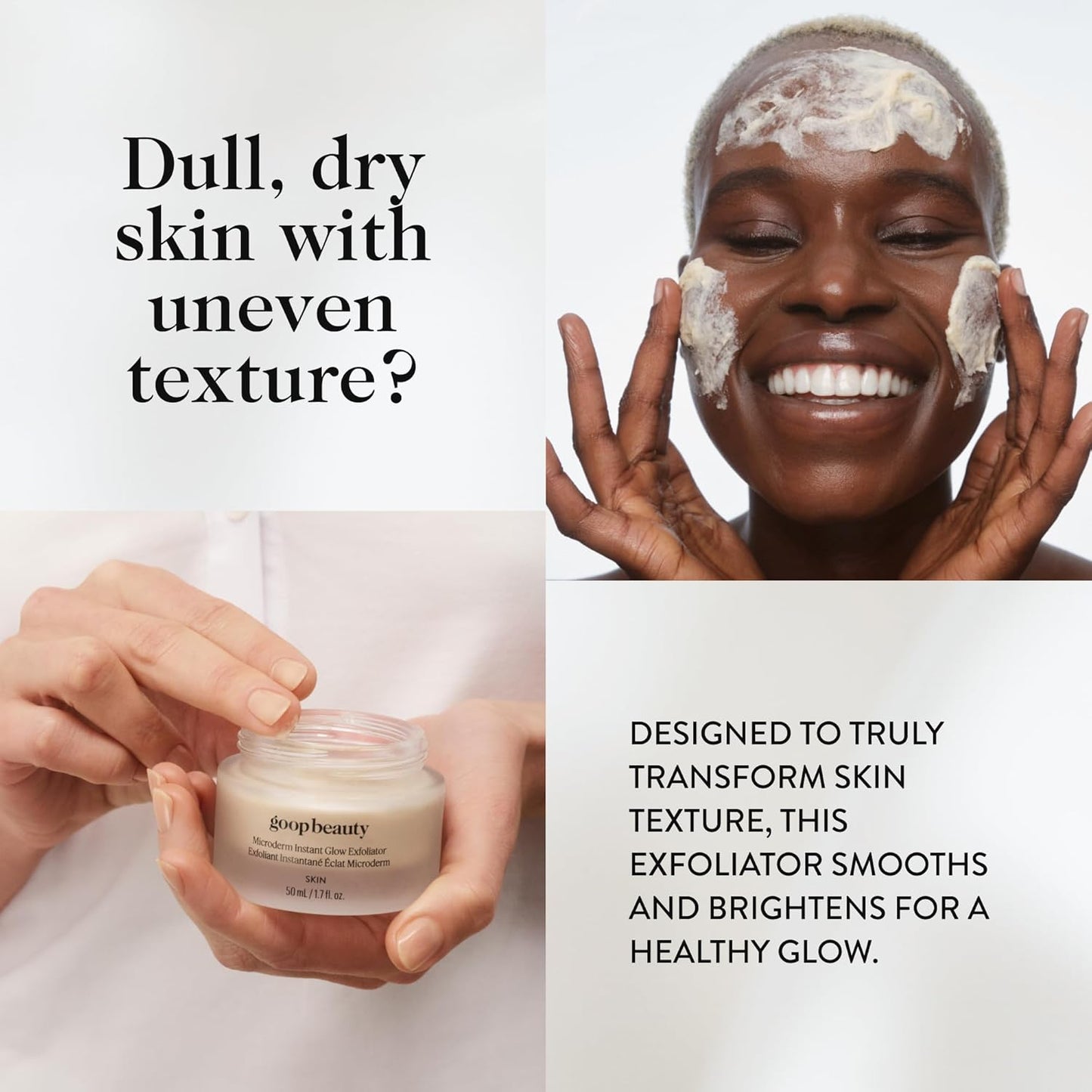 goop Beauty Microderm Exfoliator | Microdermabrasion Scrub to Smooth Textured Skin | Physical & Chemical Exfoliant | Micro-Exfoliating Minerals & Glycolic Acid | 1.7 fl oz