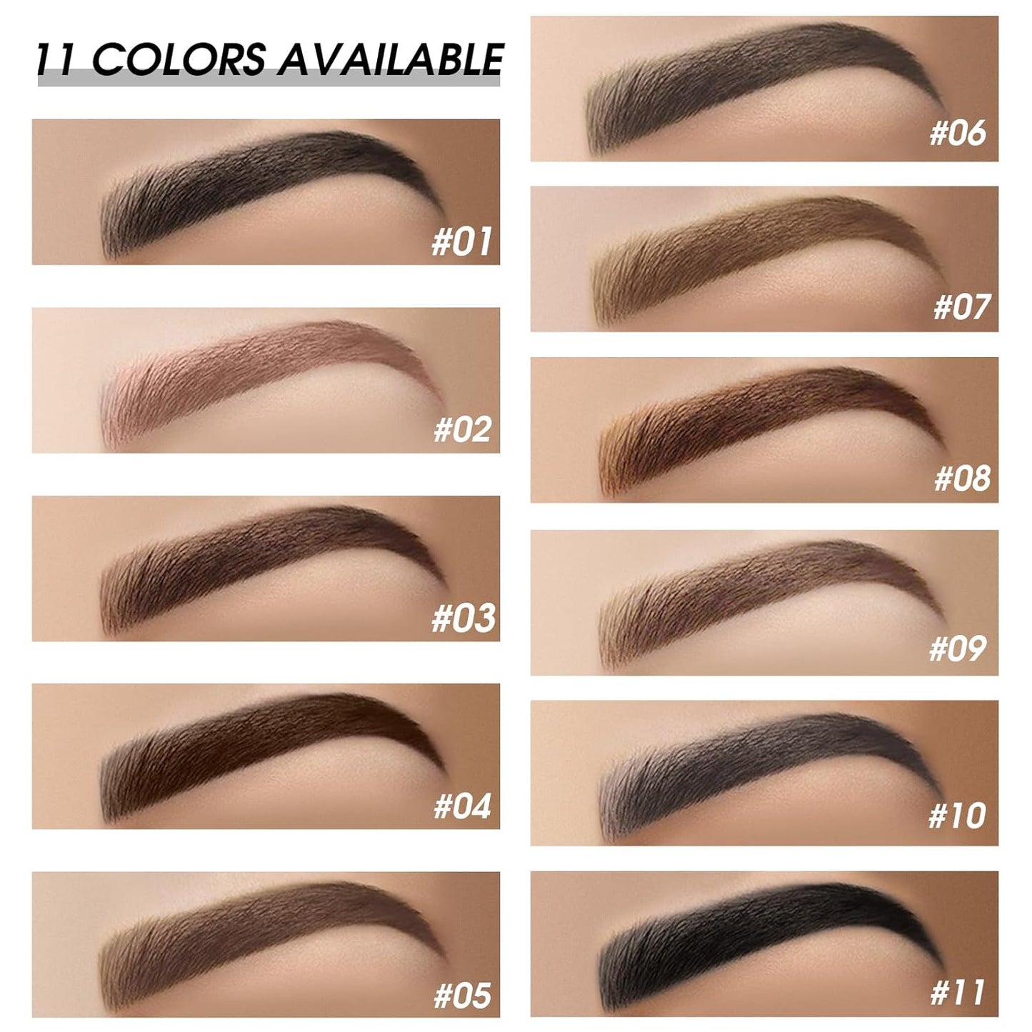 2Pcs Brow Pomade Set with Dual-ended Eyebrow Brush, High pigment Water proof Natural finish Eyebrow Makeup Set with Eyebrow Brush for Women and Girls（04#）