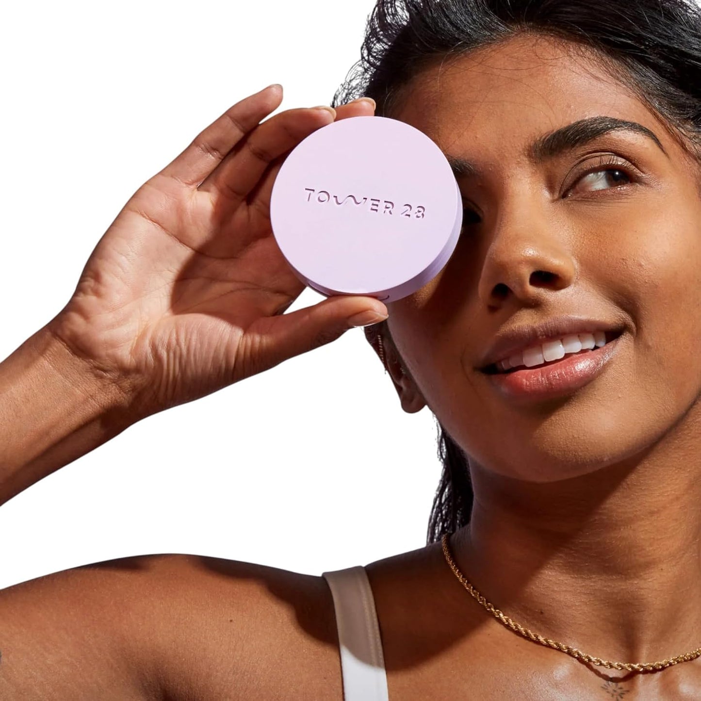 Tower 28 GetSet™ Talc-Free Setting Powder – Blurring, Soft Matte, Sweat-Proof & Transfer-Proof – Hydrating, Sensitive Skin Safe, Vegan & Cruelty-Free – Hermosa Honey