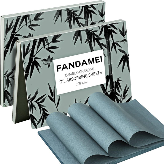 FANDAMEI Oil Blotting Sheets For Face, 200 Counts Oil Blotting Papers For Face, Blotting Paper for Oily Skin, Oil Control Film, Oil Absorbing Sheets For Face, Oil Absorbing Tissues