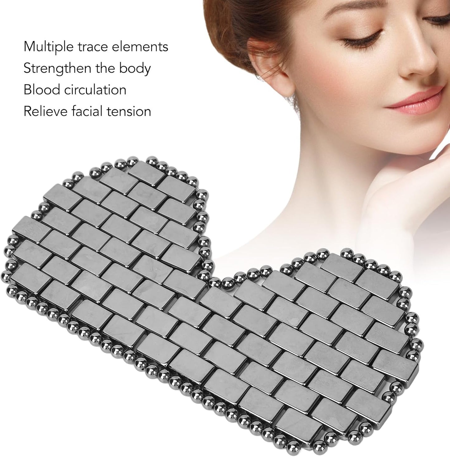 Terahertz Stone Eye Cover Hot Cold, Promote Circulation, Comfortable Wearing, Portable Design Relaxing, Soothing Eye Care with Terahertz Stone Cold Stone Eye Cover Stone Eye Care