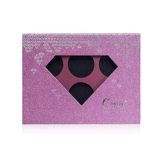 Medium-Sized Magnetic Makeup Palette with Diamond-Shaped Transparent Window