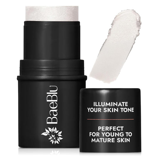 Organic Blush Tube, Prosecco - 100% Natural Vegan Cream Blush Sticks, Multi-Use Bronzer, & Highlighter for Lips, Cheeks & Eyes, Buildable Shimmer, Gluten-Free, Paraben-Free, Made in USA