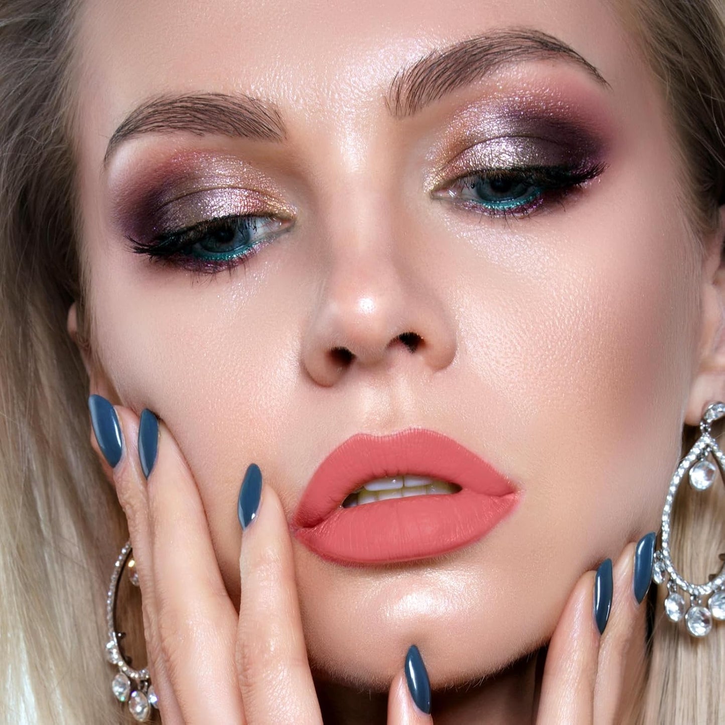 LANGMANNI 6 Matte Lipstick with 6 Lipliners Durable Makeup Set,Long-Lasting Non-Stick Cup Not Fade Waterproof Pigmented Velvet Lipgloss Kit Beauty Cosmetics Makeup Gift for Girls (#B)