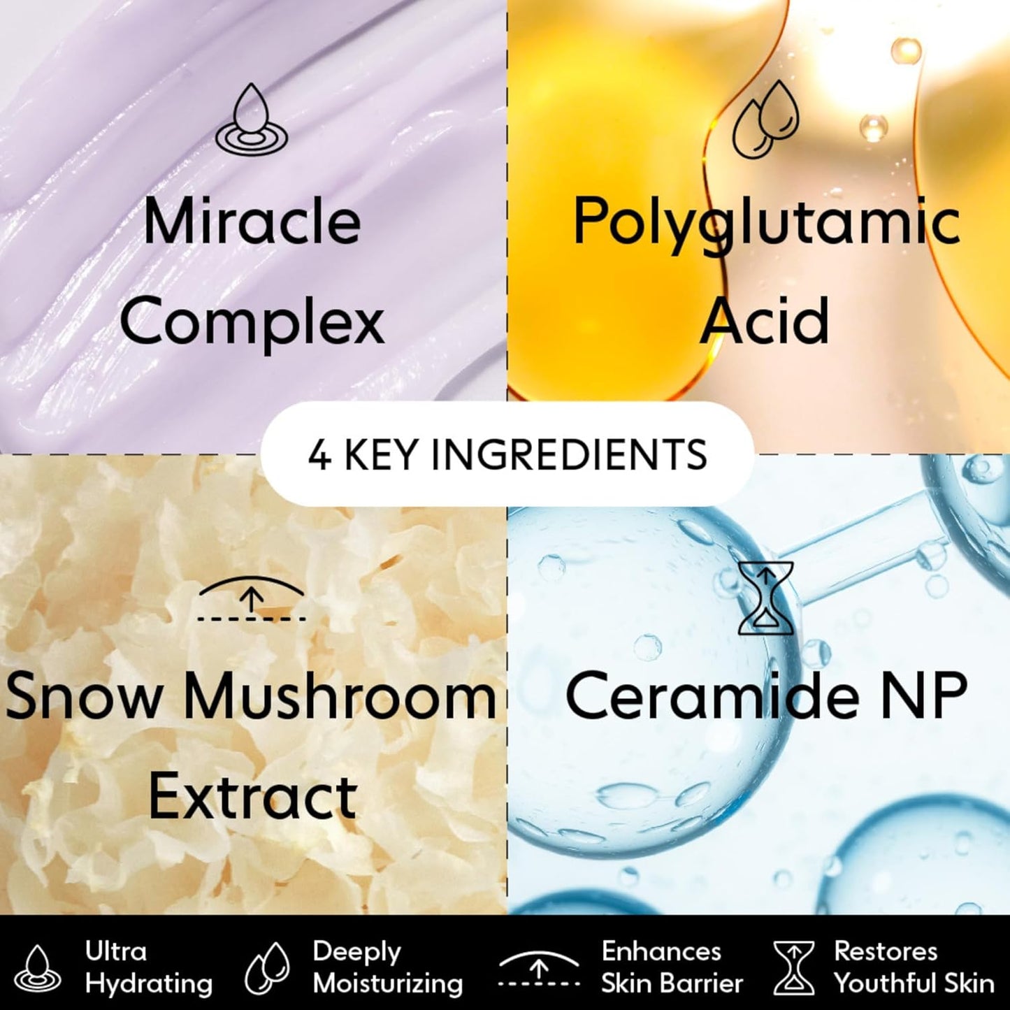 LOOPS Dew Cloud Ultra Hydrating Hydrogel Korean Face Mask for Every Skin Type - Five Ultra Hydrating Collagen Masks to Deeply Moisturize and Restore Your Skin - 5 pc