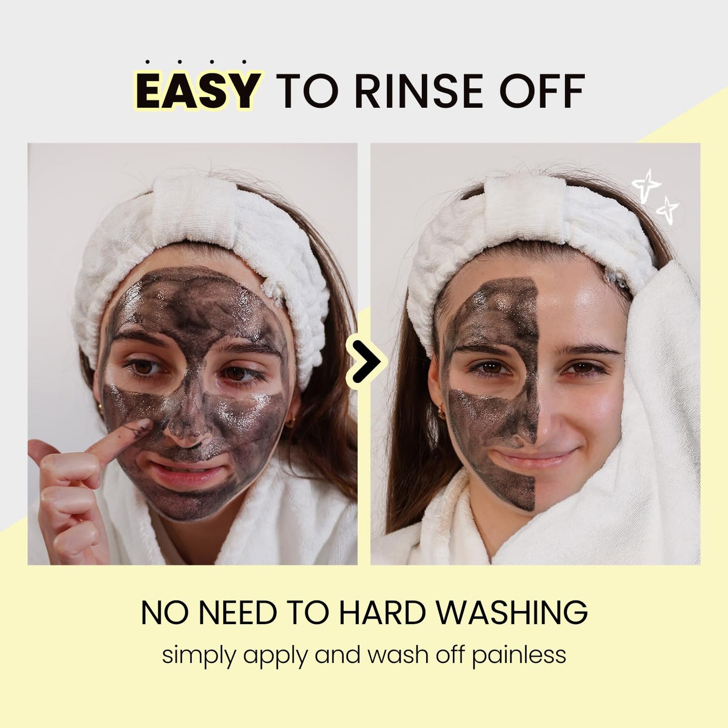 Coxir TXA Black Rice Pore Mask – Korean 3-in-1 Wash-Off Mask Serum with Tranexamic Acid | Pore Purifying, Blackhead Care, Skin Toning | Hydrating Mask Treatment [50ml/1.69 fl.oz]