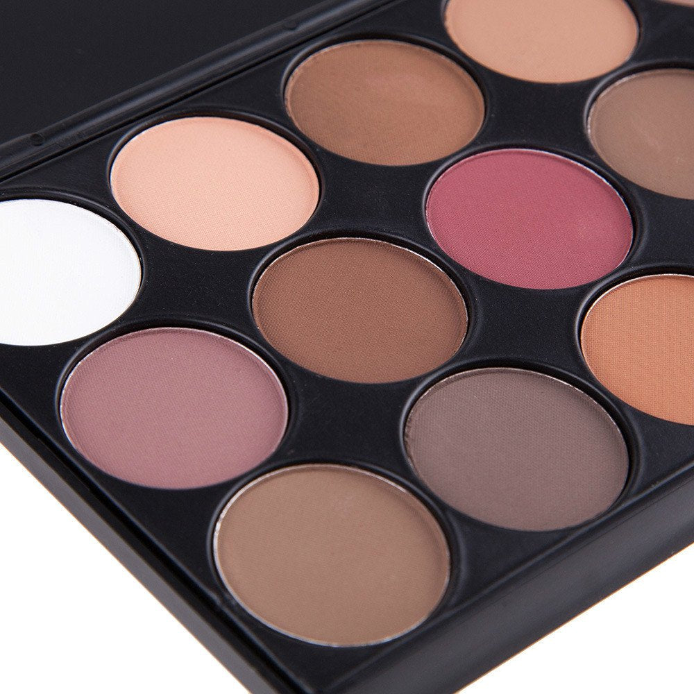 15 Colors Eyeshadow Makeup Palette Cosmetic Contouring Kit - Perfect for Professional and Daily Use