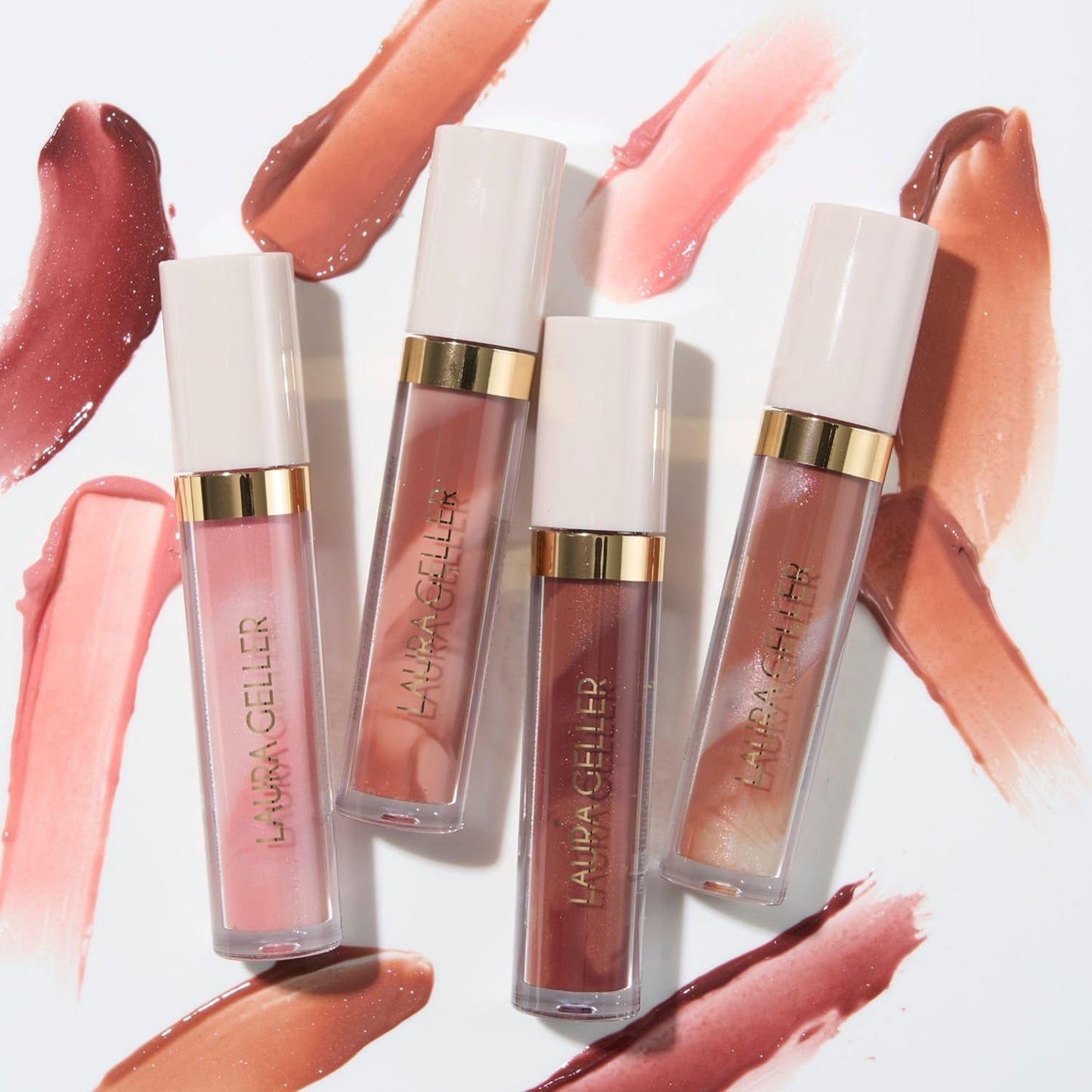 LAURA GELLER NEW YORK Italian Marble Glossy Lip Tint - Moisturizing Lip Gloss - Enriched with Shea, Mango and Cocoa Butters (02 Rosé Spritz)