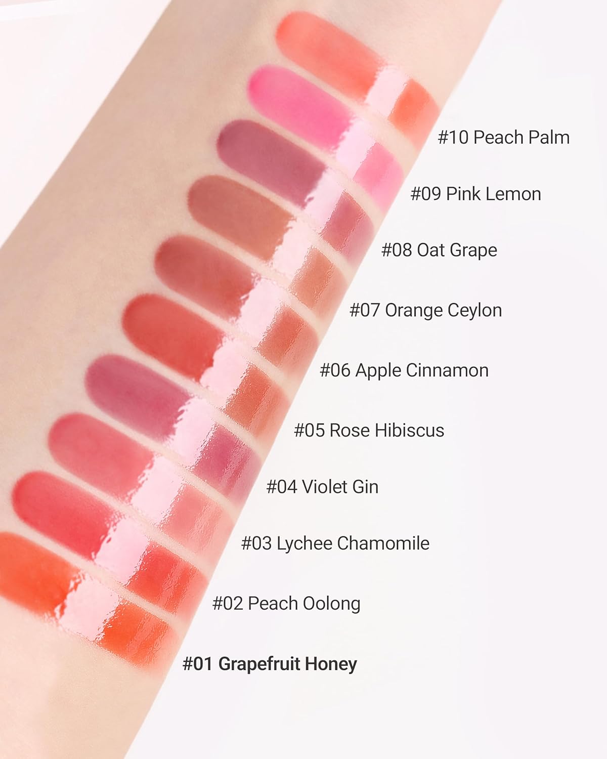 THESAEM Saemmy's Ade Shot Tint - Korean Lip Titnt, Water Gel Lip Stain with Plump Glowy Moisturizing Finish, Buildable Radiant Gloss, Long-Lasting Comfort, 0.1 fl.oz. (01 Grapefruit honey)