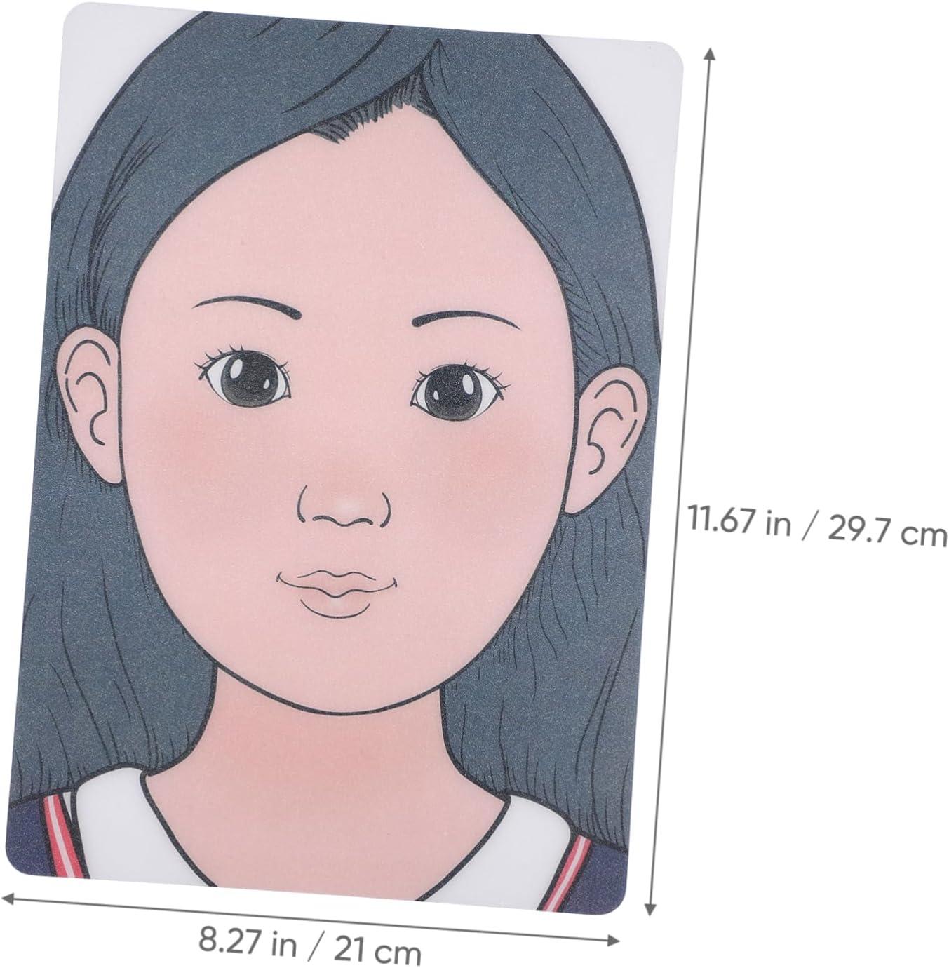 ADOCARN 2pcs Makeup Practice Board Makeup Training Face Colored Makeup Template Painting Exercise Template Cosmetic Makeup Template Eyelid Face Board Double Eyelid Plastic Child Face Paint