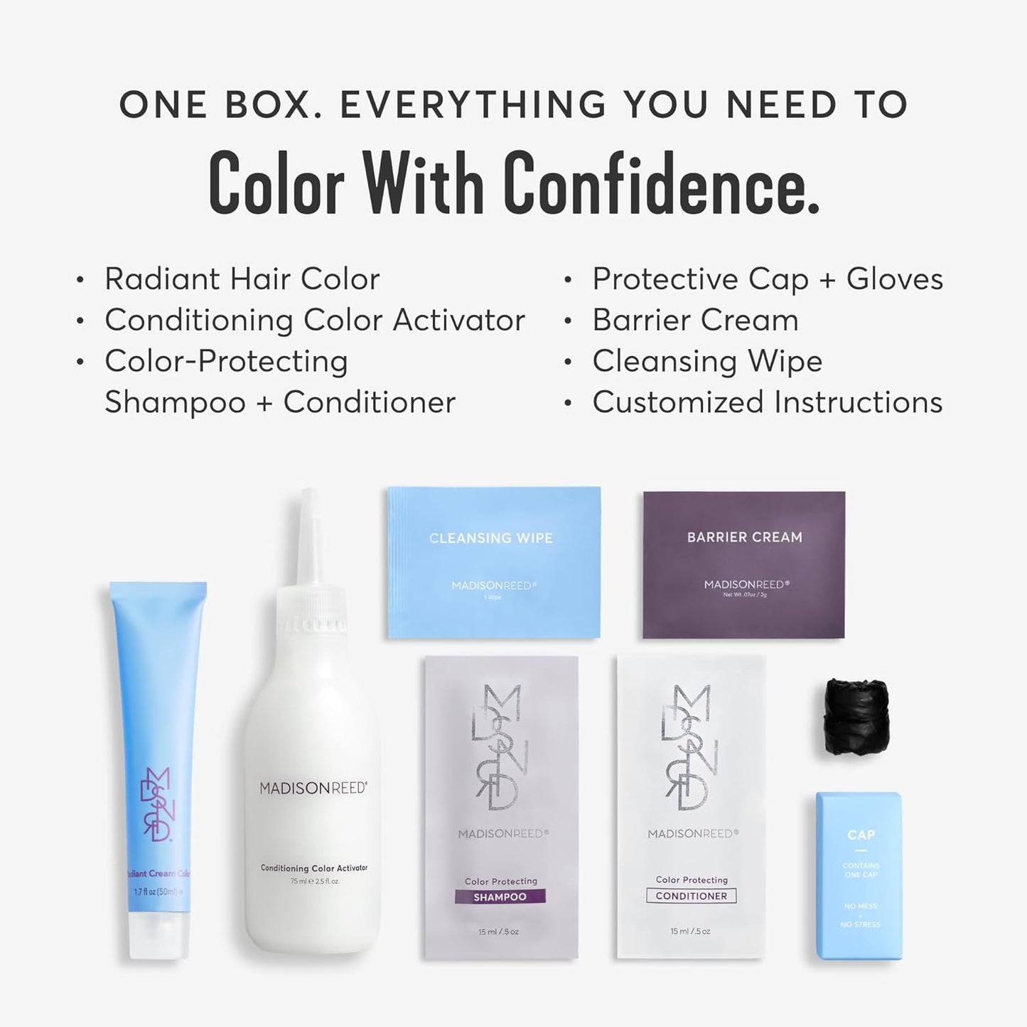 Madison Reed Radiant Hair Color Kit | 4VR Darkest Cool Sangria (Volterra Amethyst) for 100% Gray Hair Coverage | Salon Quality Permanent Hair Dye | PPD-Free & Ammonia-Free | (Packaging Varies) 2 Pack