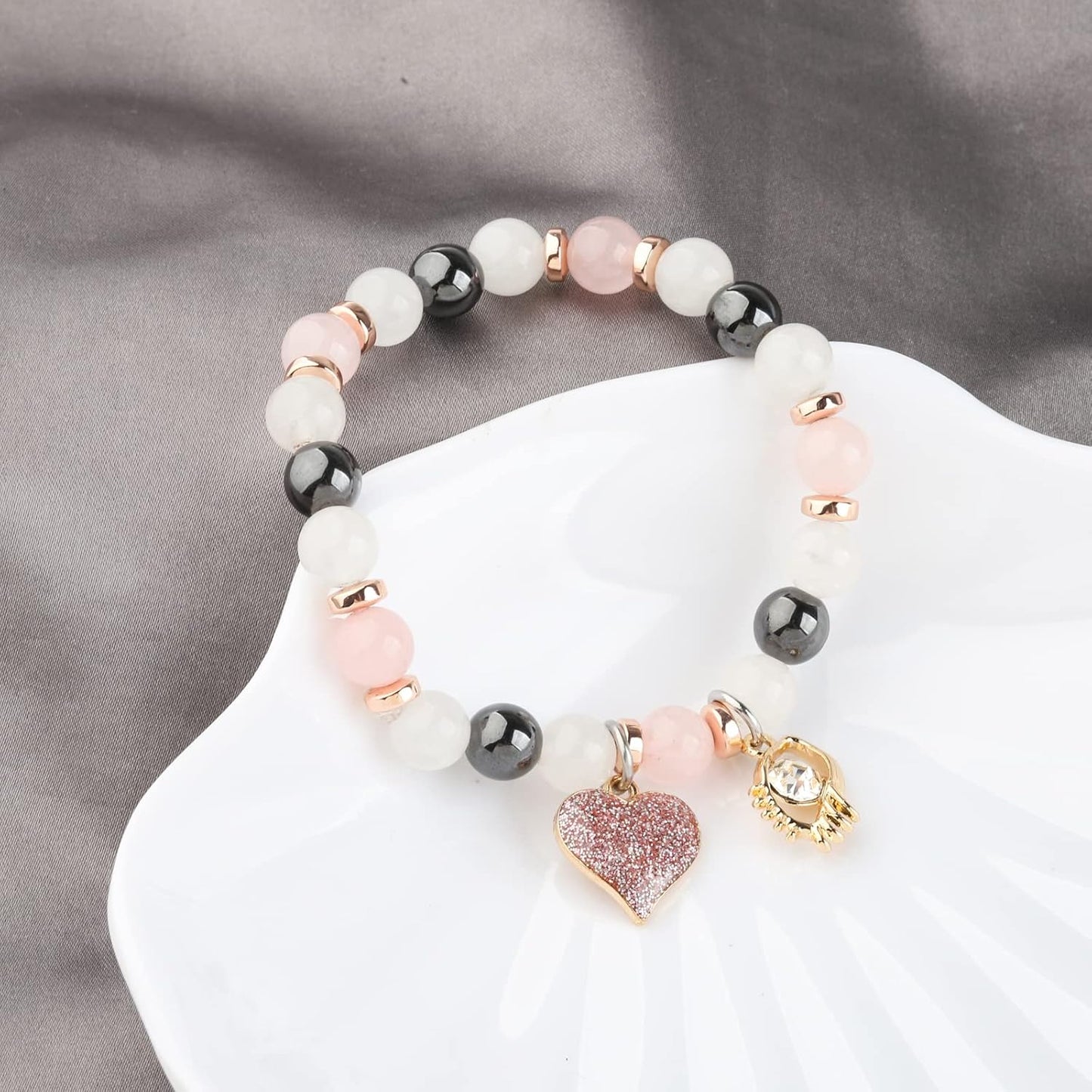 WSNANG Lashes Artist Gift Eyelashes Artist Gift Estheticians Gift I Make People Beautiful Message Card Bracelett