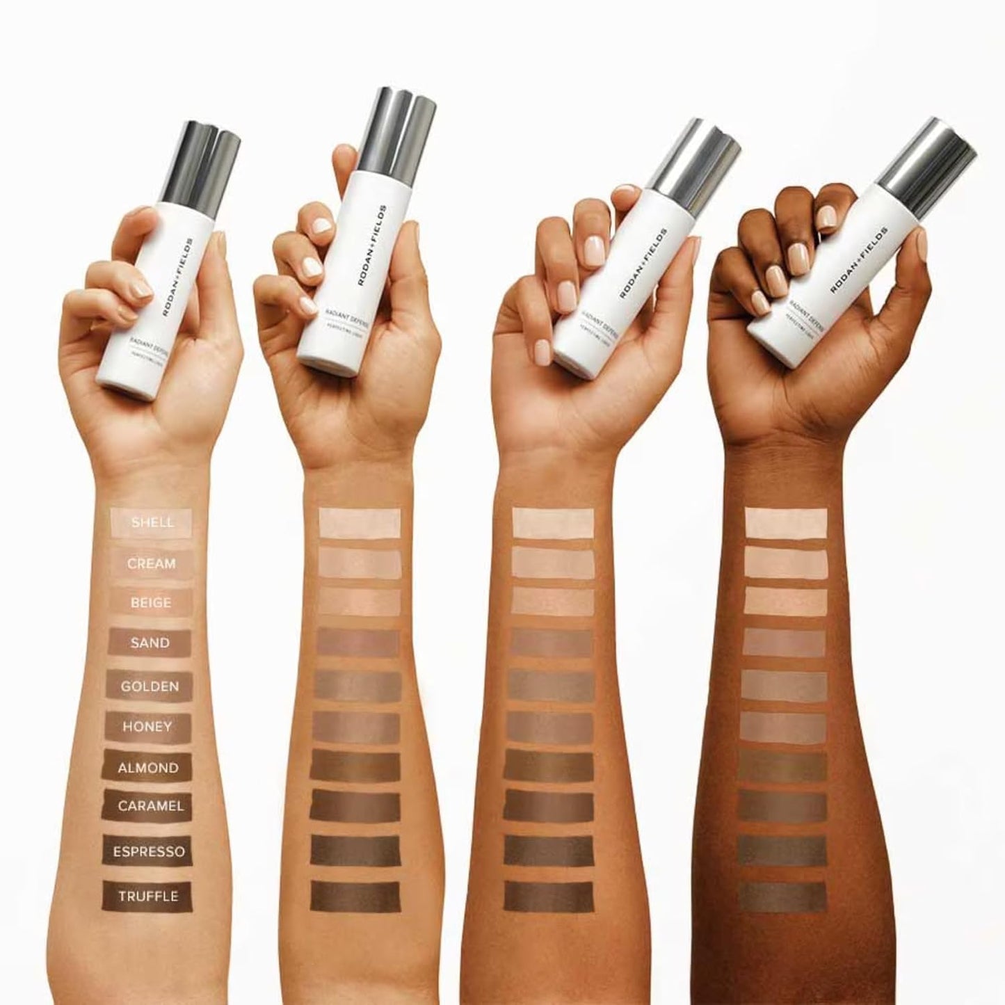 Rodan and Fields Radiant Defense Perfecting Liquid SPF 30 - Cream | 50 mL | 4-in-1 Makeup & Skin Care Beauty Solution | Sunscreen | Face Moisturizer | Light Skincare Foundation | Sunscreen for Face