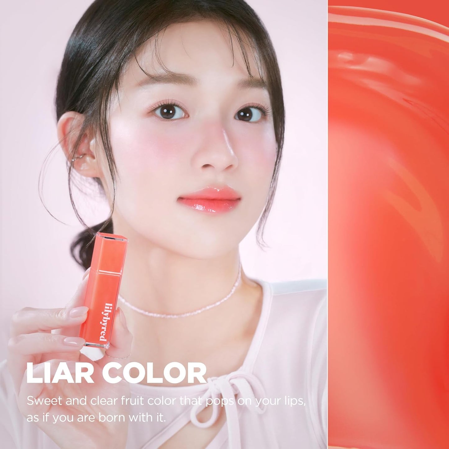 lilybyred Bloody Liar Coating Tint | Korean Glossy Lip Stain, Vivid & Juicy Color, Syrupy Shine, Moisturizing, Long-Lasting & Smudge-Proof, Non-Sticky, Lightweight, 0.14 oz. (05 Talented Peach)