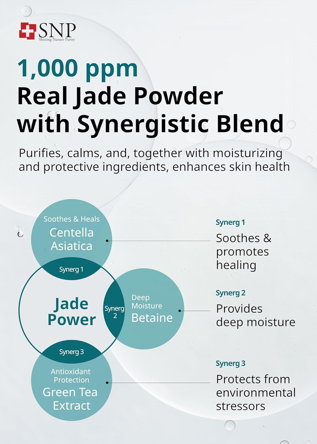 SNP 1000ppm Real Jade Mineral Ampoule Sheet Mask | Cleansing and Purifying All Sensitive Skin Types | Calming, Hydrating, and Moisturizing Facial Skin | Korean Face Masks Skincare | 10 Sheets