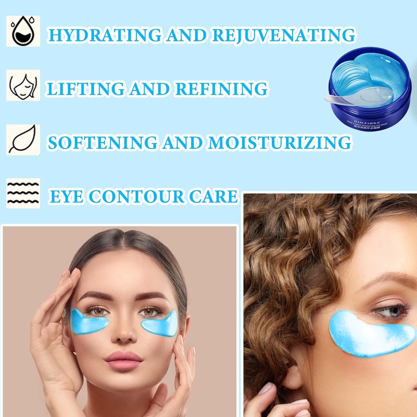 30 Pairs Gold Eye Mask,Under Eye Patches for Dark Circles and Puffiness,Hydrating and Moisturizing,Reduces Eye Bags and Smoothes Frownies,Eye Treatment Patches,Skin Care Products