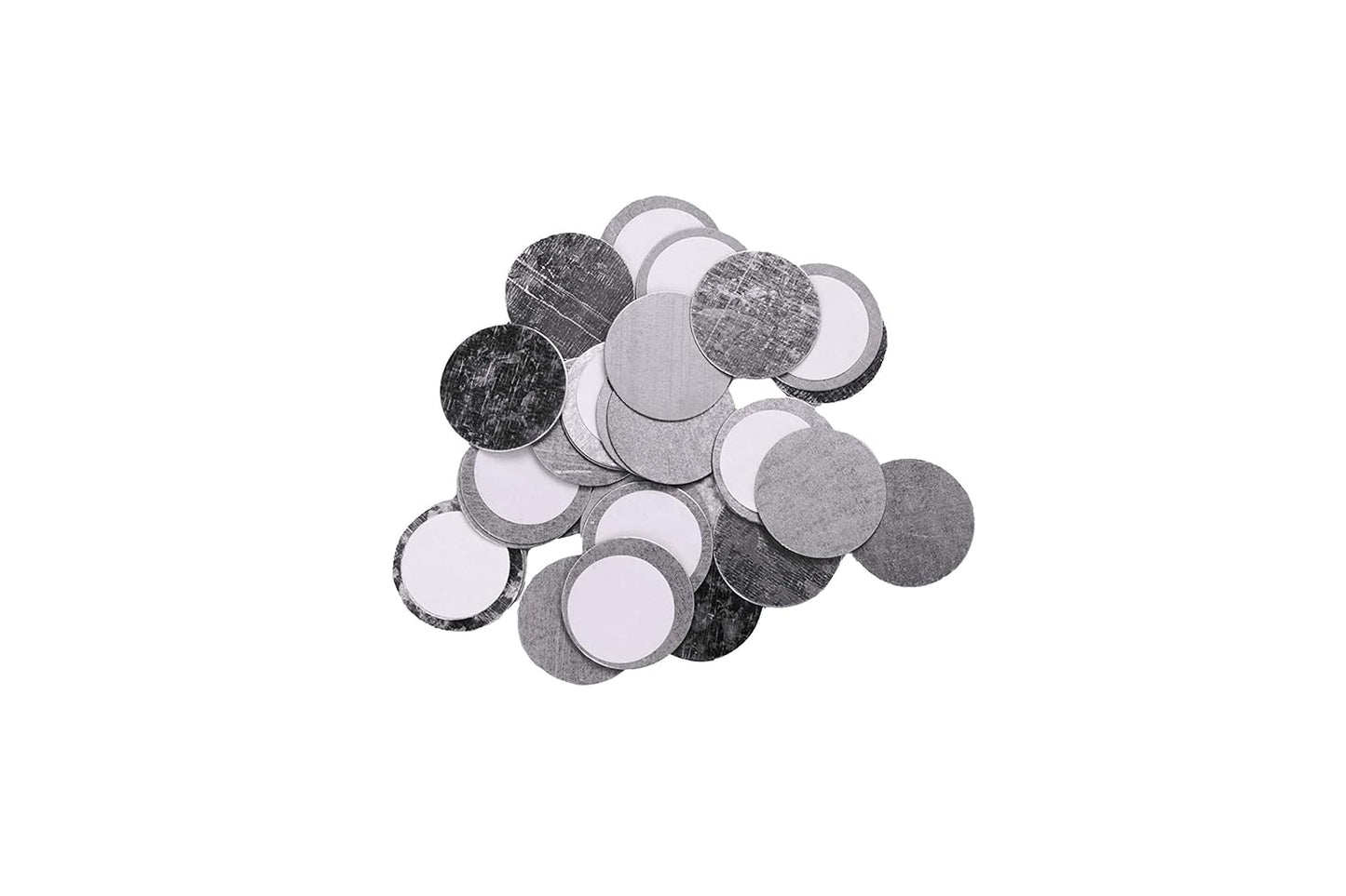 Round Metal Stickers 26mm 30-Pack for Non-Magnetized Makeup Pans