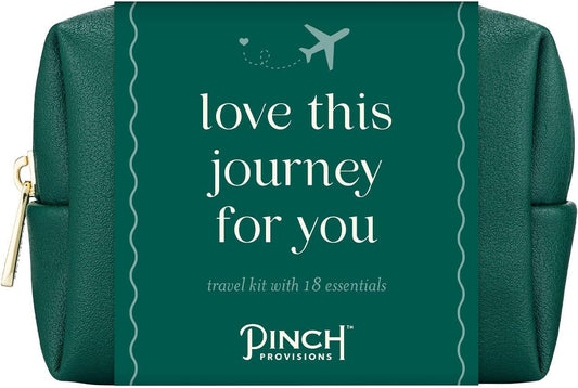 Pinch Provisions Travel Kit, includes 18 Must-Have Emergency Essential Items for Travelling, Ideal Road Trip or Airport Gift for Friends, Family & Peers, Portable Pouch