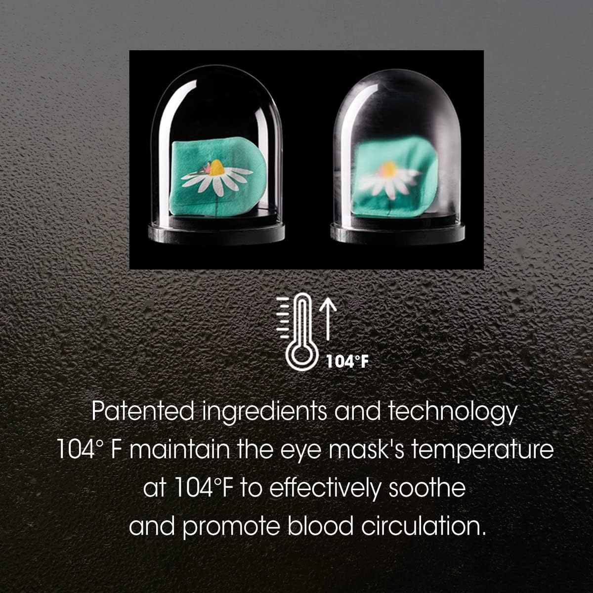 Steam Eye Mask 6 Packs for Dry Eyes and Puffiness Helping Sleep with Melatonin Steam Moisture Self Inflate Heated from Korea